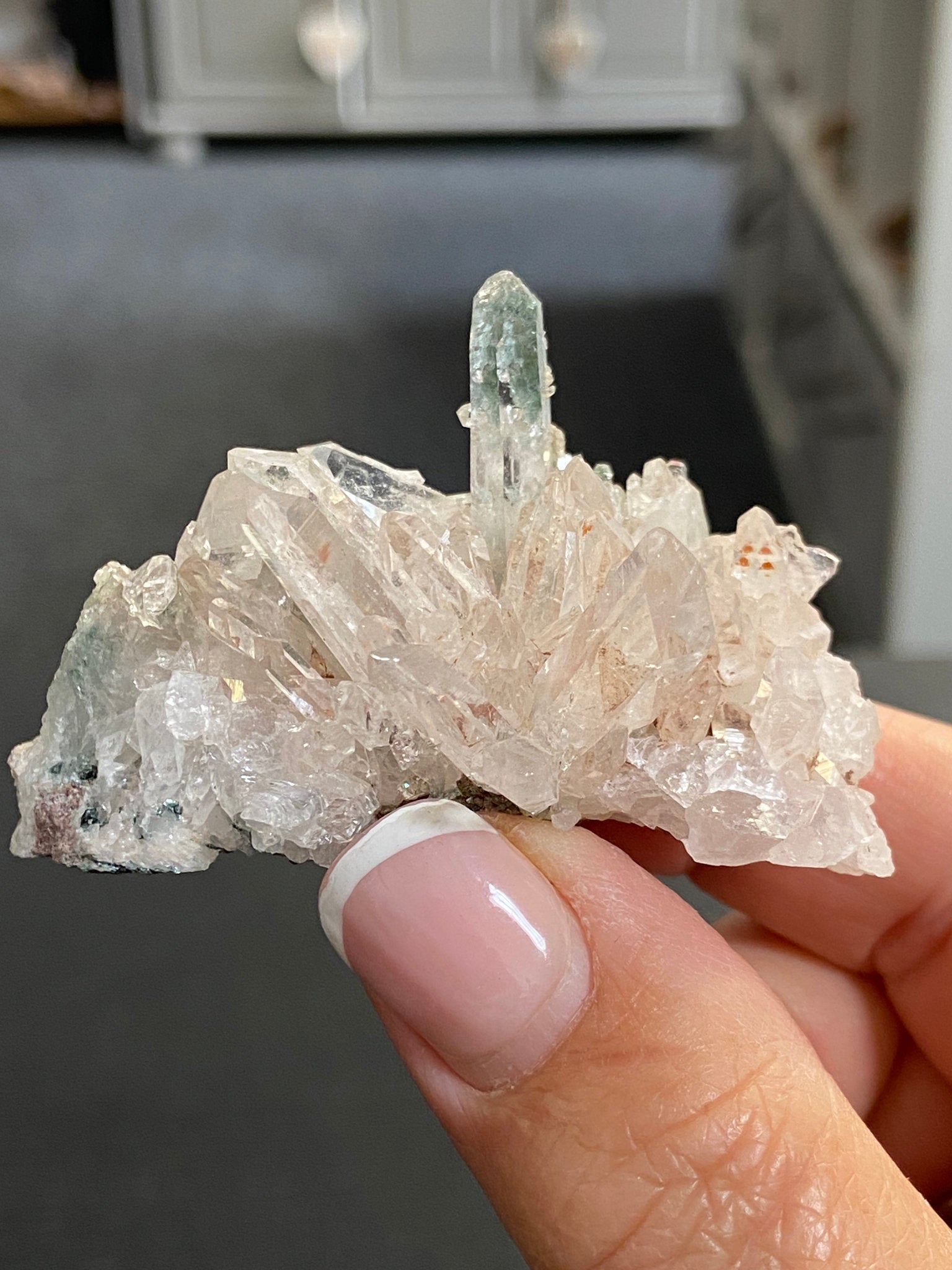 Sacred Pink Lemurian Cluster with Fuchsite