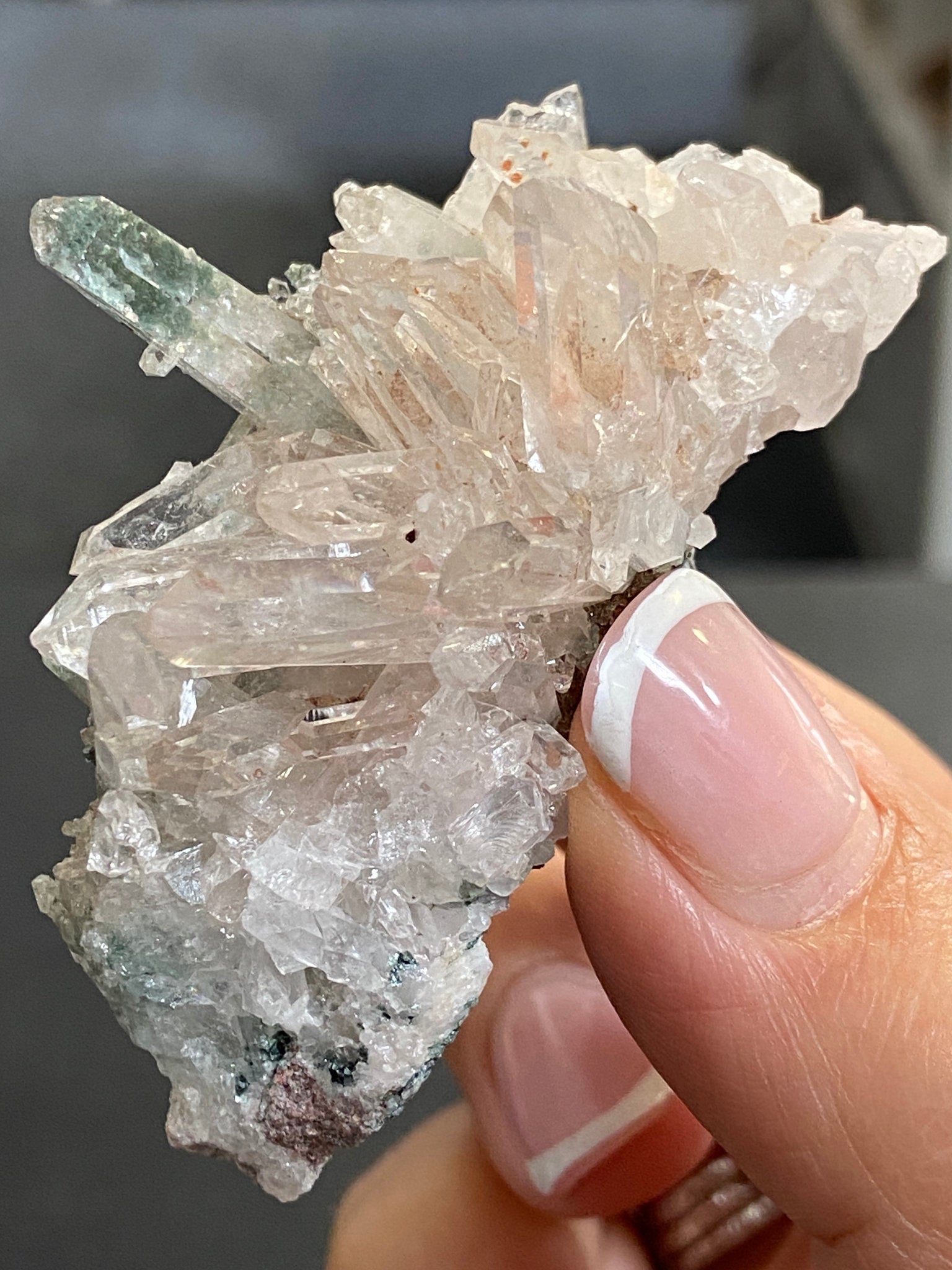 Sacred Pink Lemurian Cluster with Fuchsite