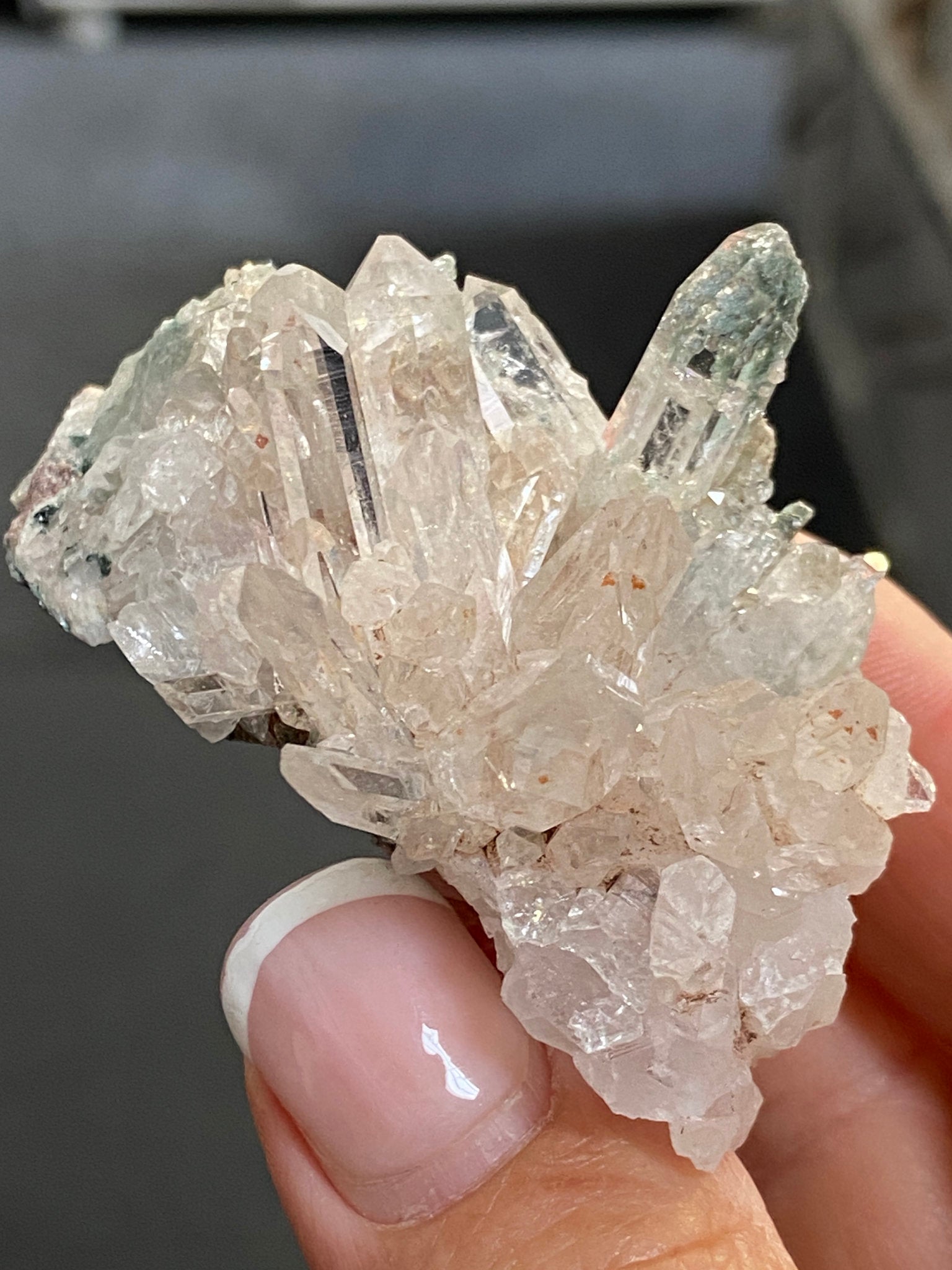 Sacred Pink Lemurian Cluster with Fuchsite