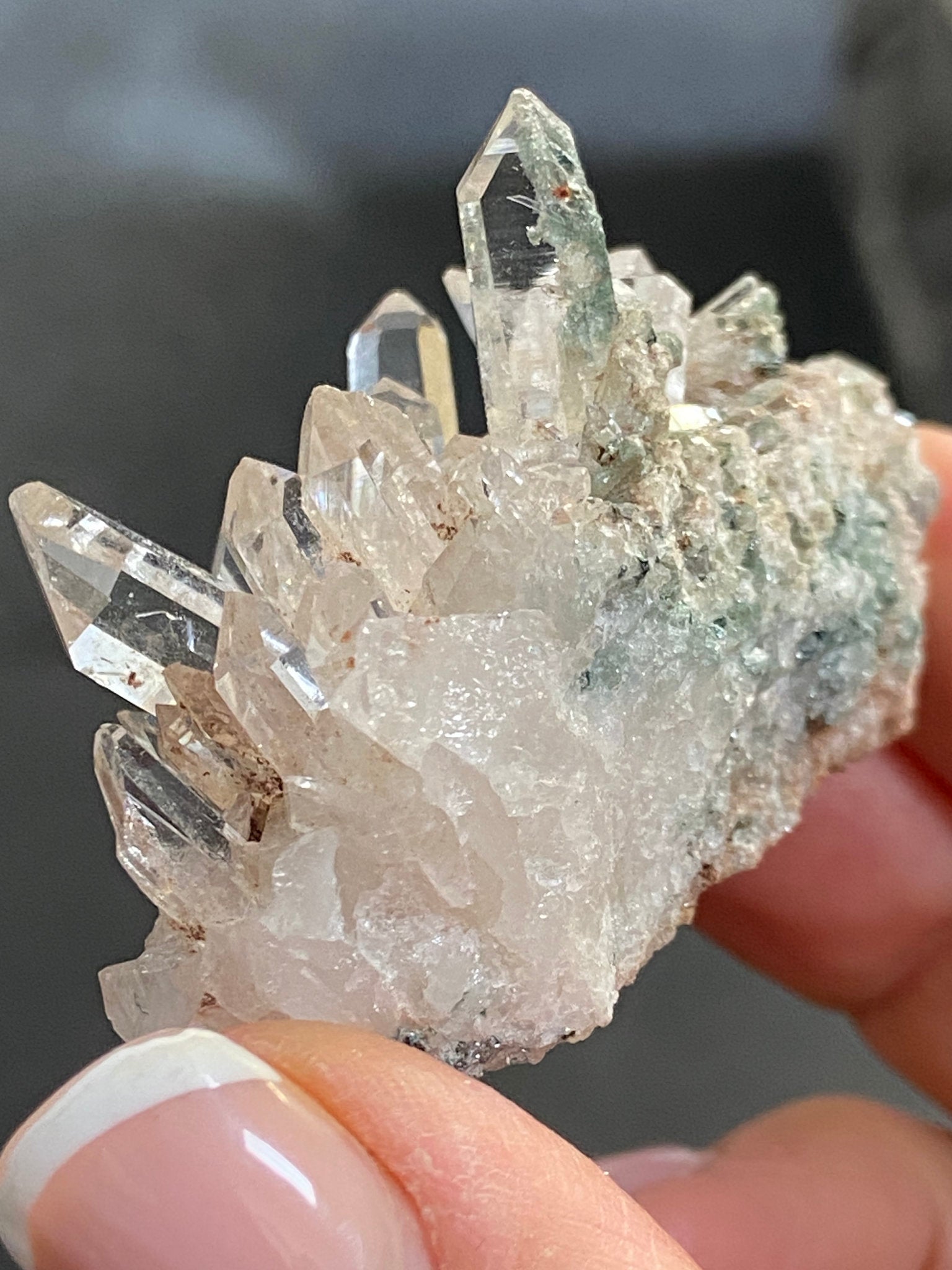 Sacred Pink Lemurian Cluster with Fuchsite