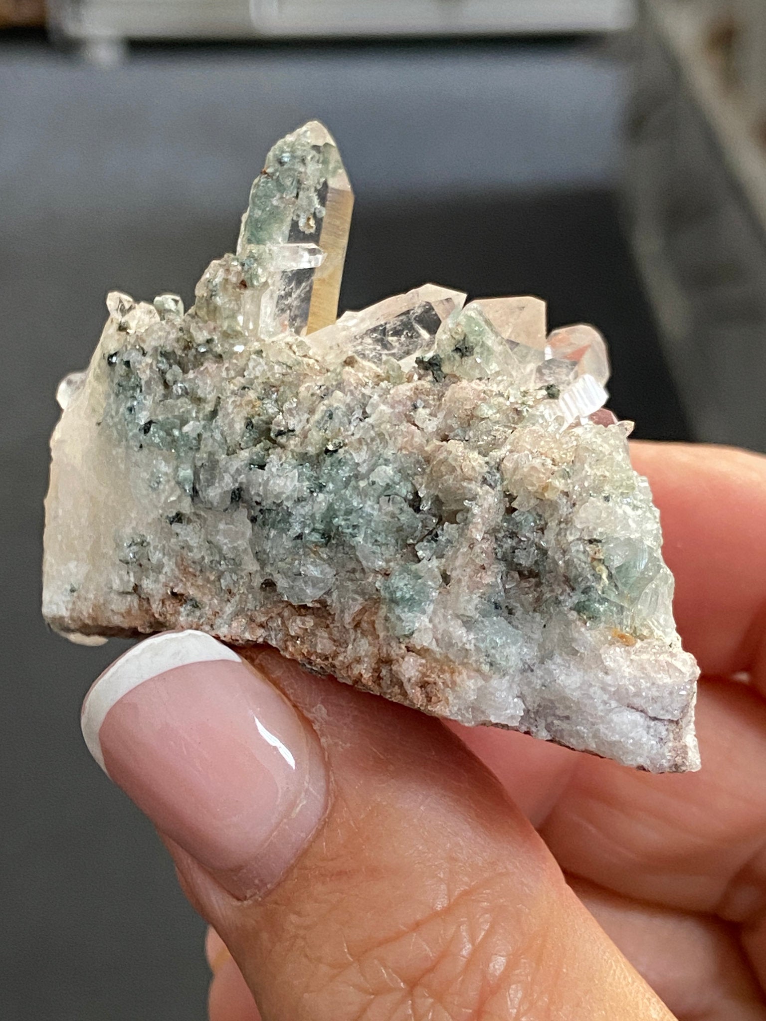 Sacred Pink Lemurian Cluster with Fuchsite