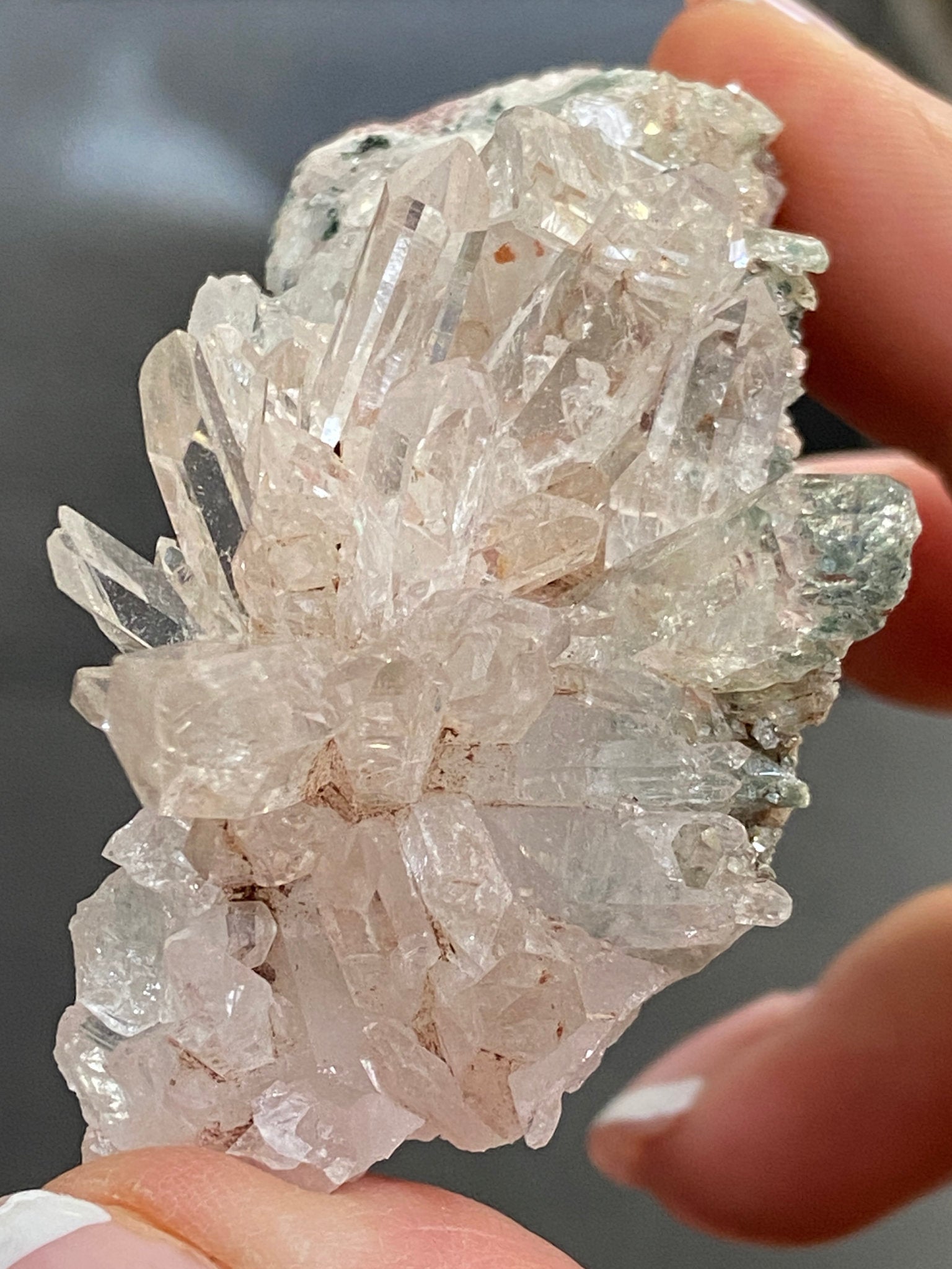 Sacred Pink Lemurian Cluster with Fuchsite