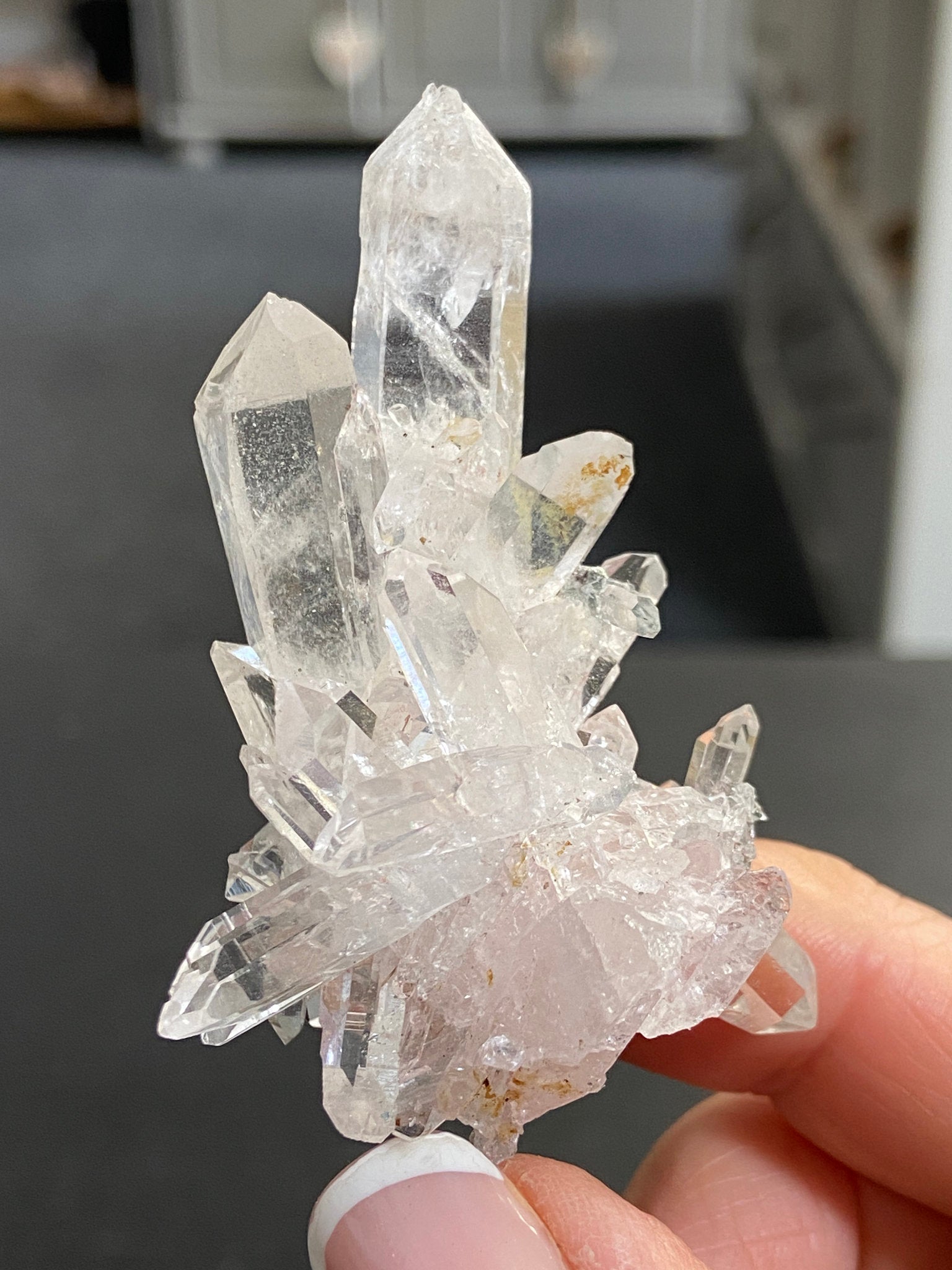 Lemurian Light Starburst Cluster with Fuchsite
