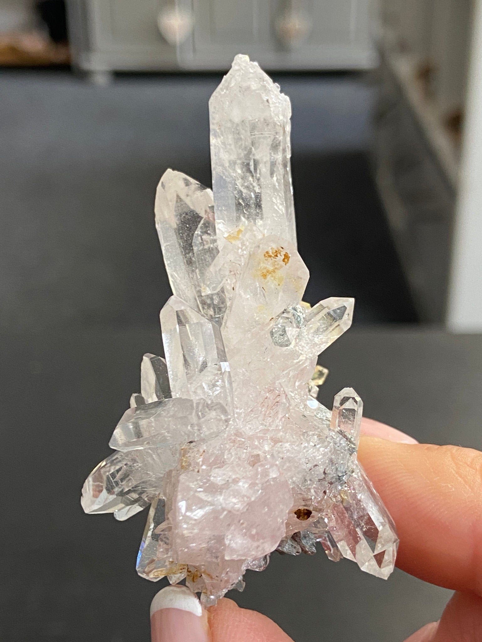 Lemurian Light Starburst Cluster with Fuchsite