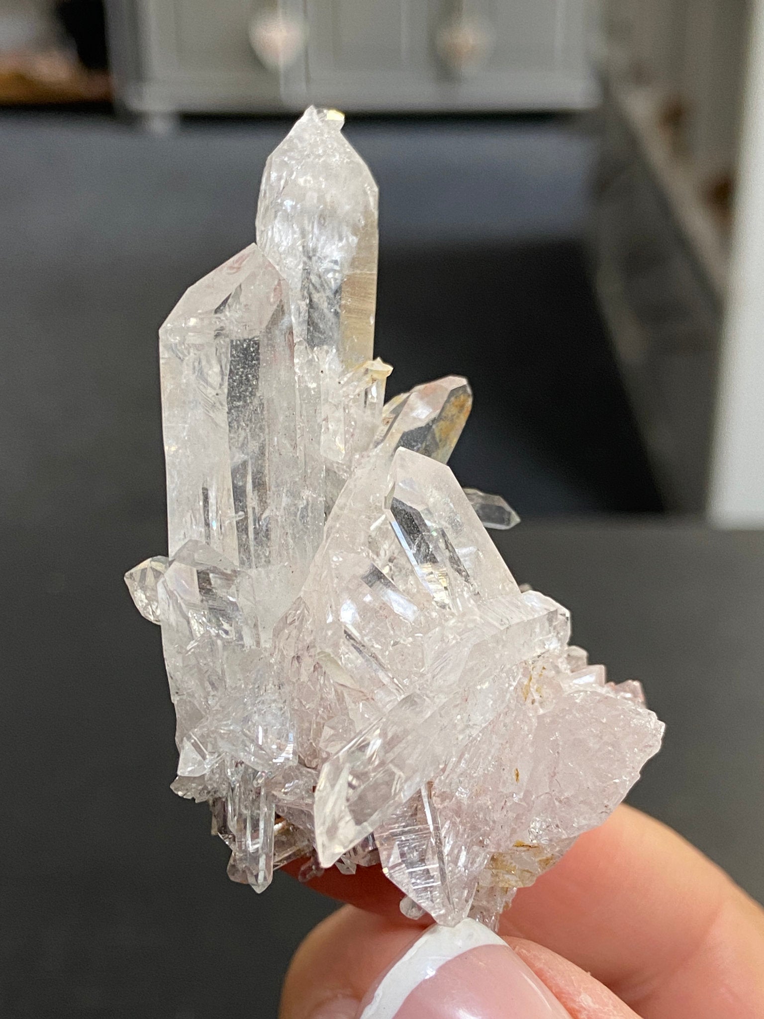 Lemurian Light Starburst Cluster with Fuchsite