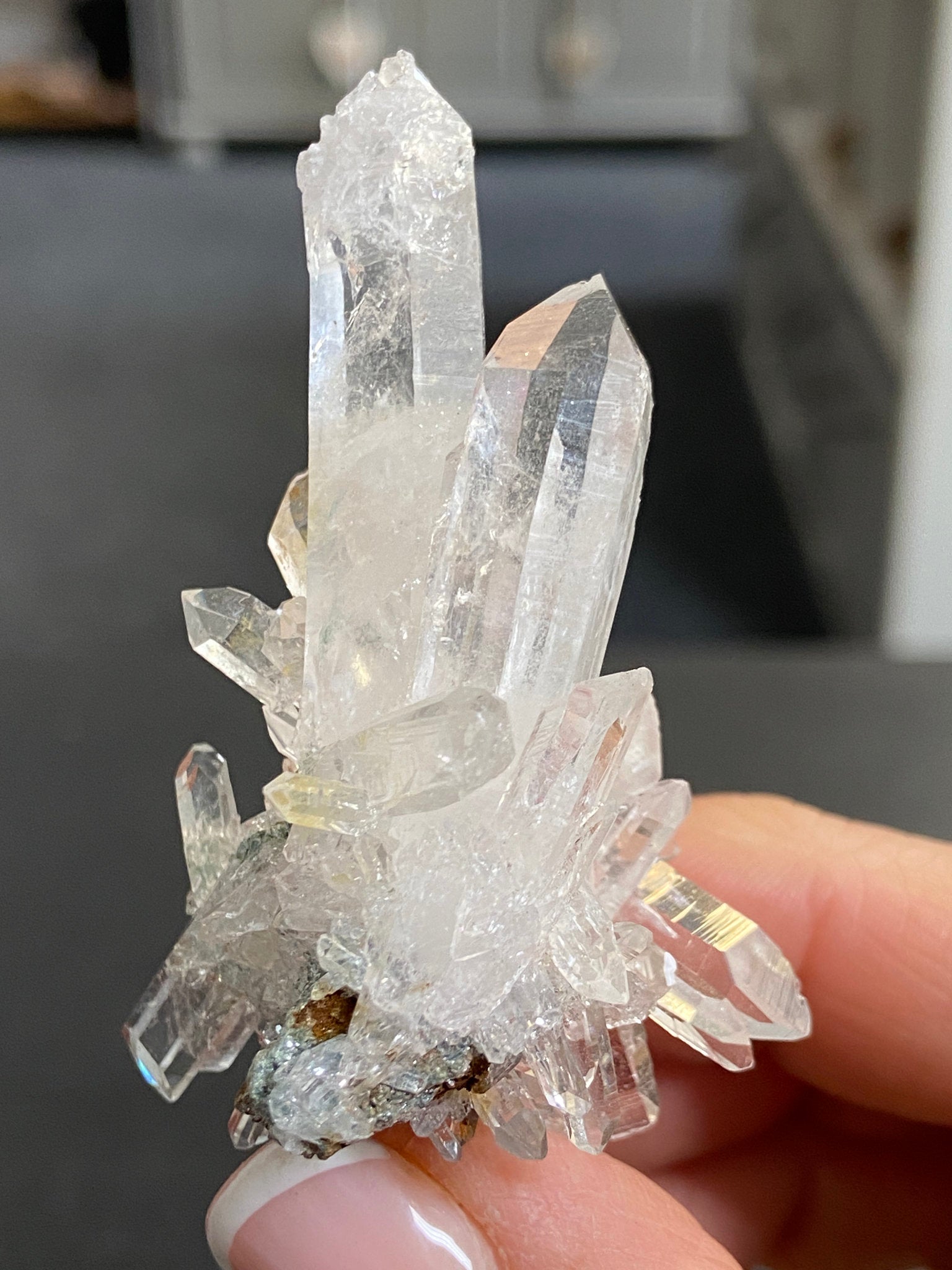 Lemurian Light Starburst Cluster with Fuchsite
