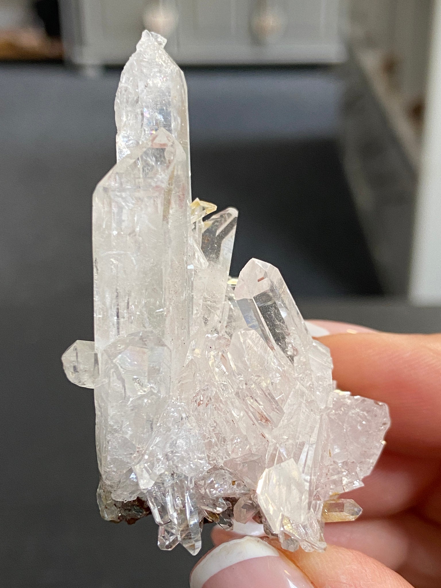 Lemurian Light Starburst Cluster with Fuchsite