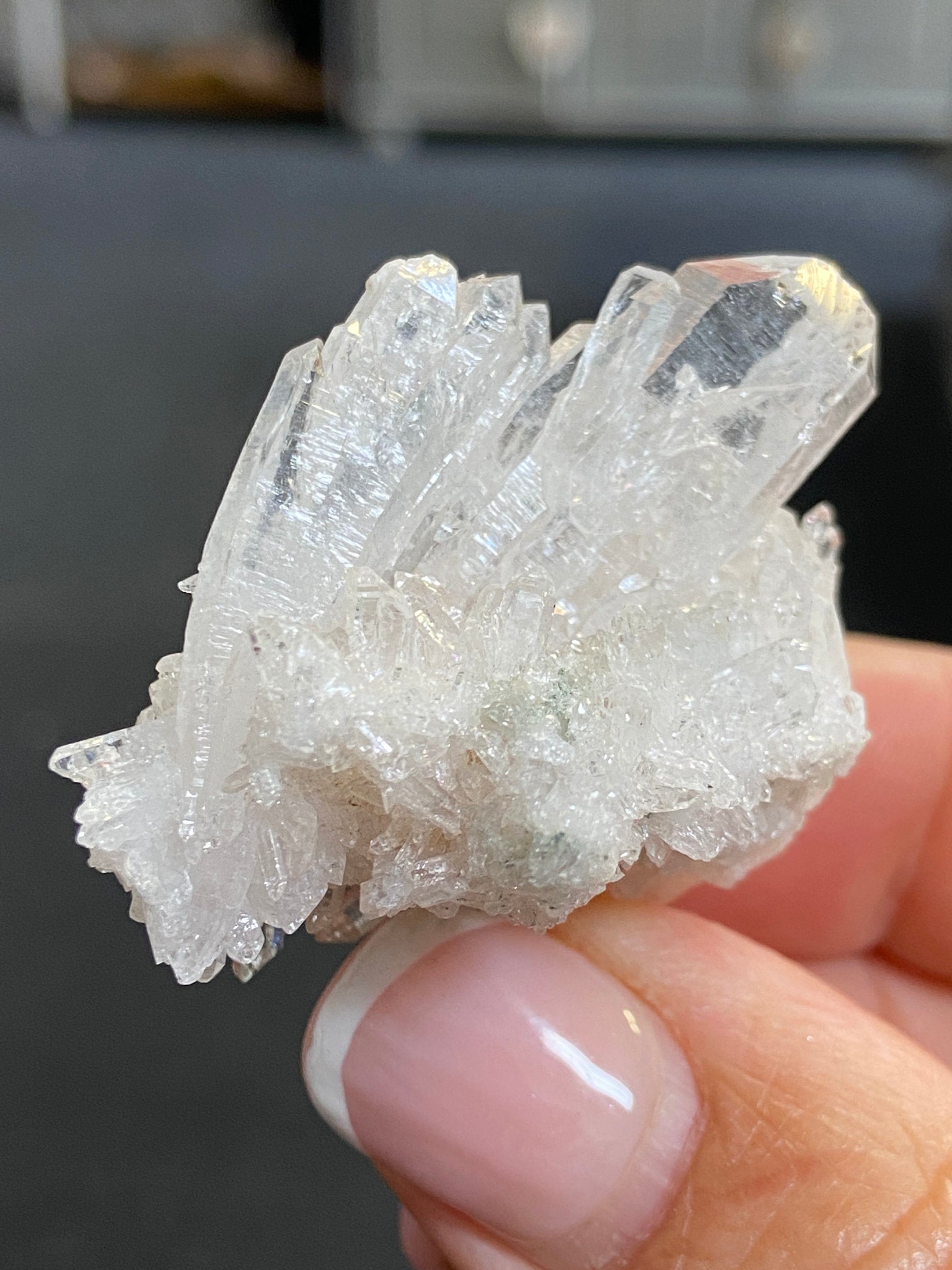 Lemurian Light Faden Quartz Cluster