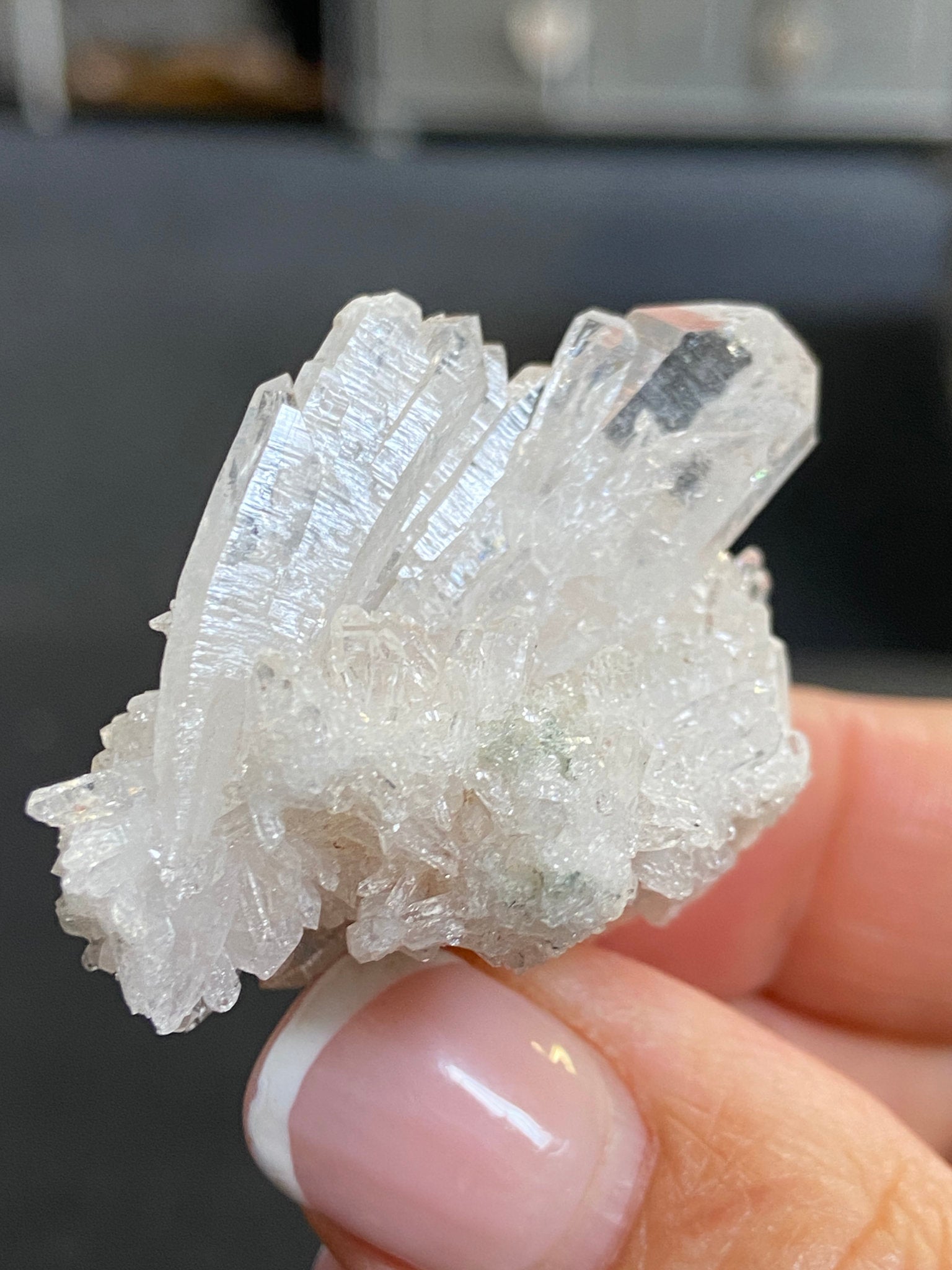 Lemurian Light Faden Quartz Cluster