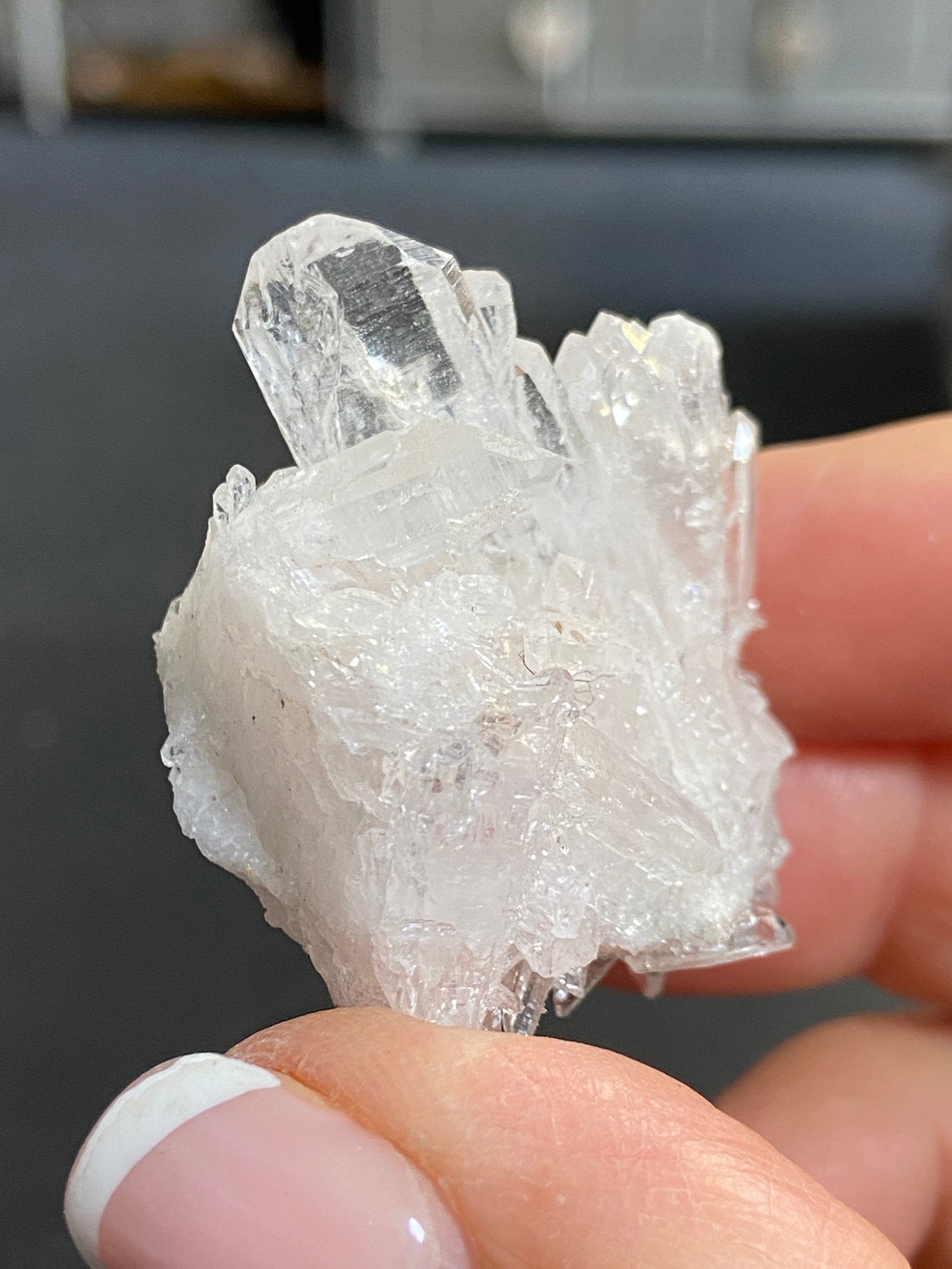 Lemurian Light Faden Quartz Cluster