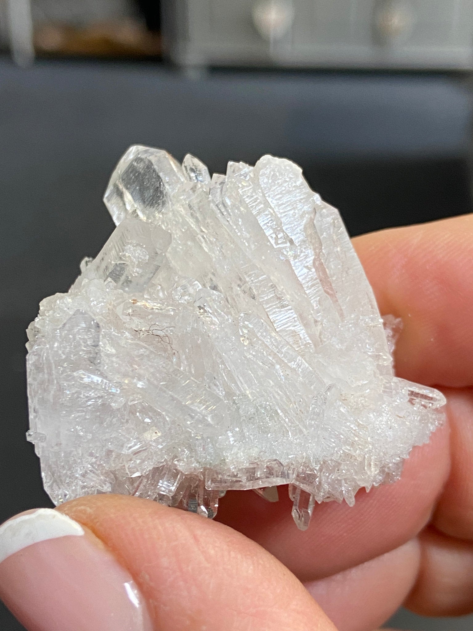 Lemurian Light Faden Quartz Cluster