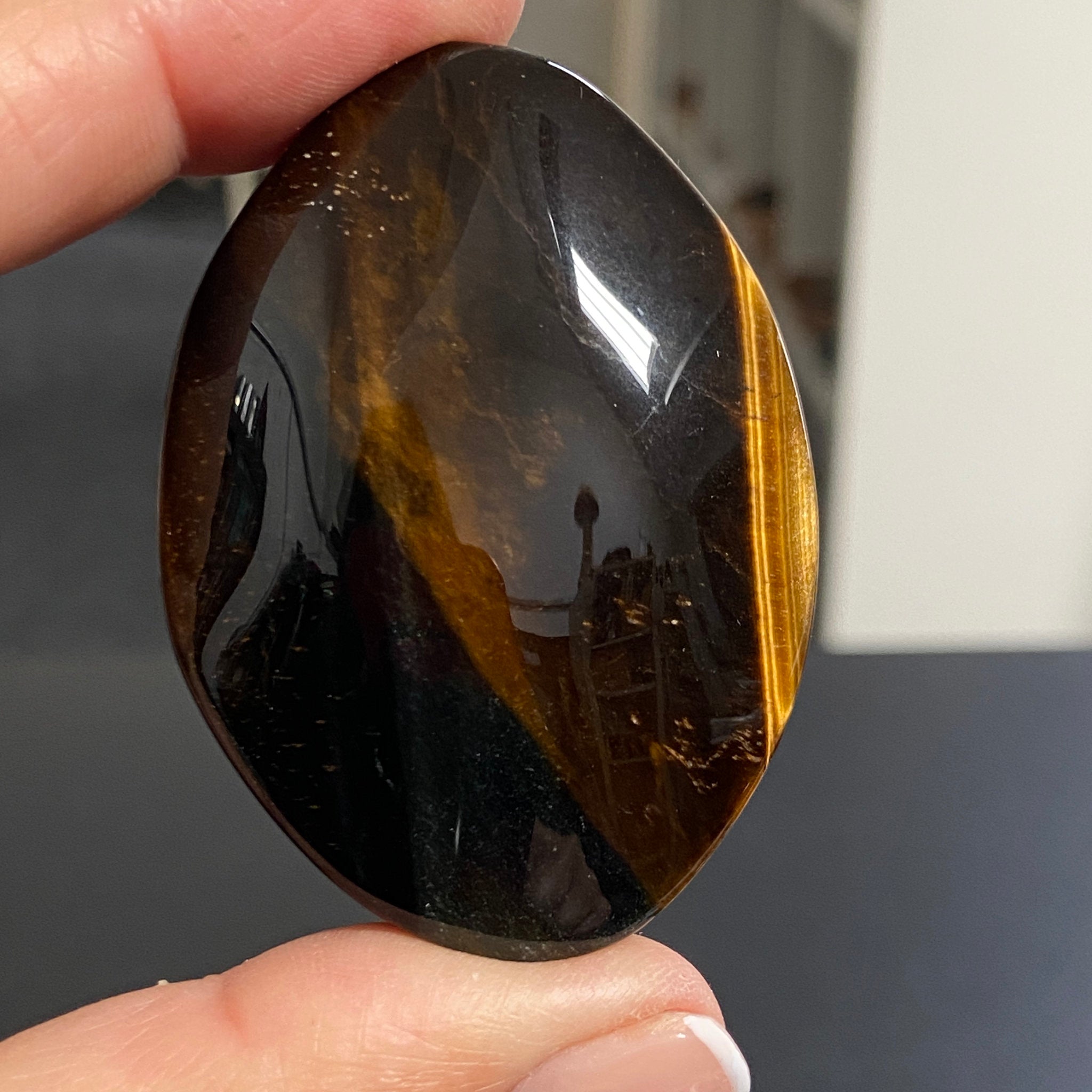 Premium Tigers Eye Palmstone