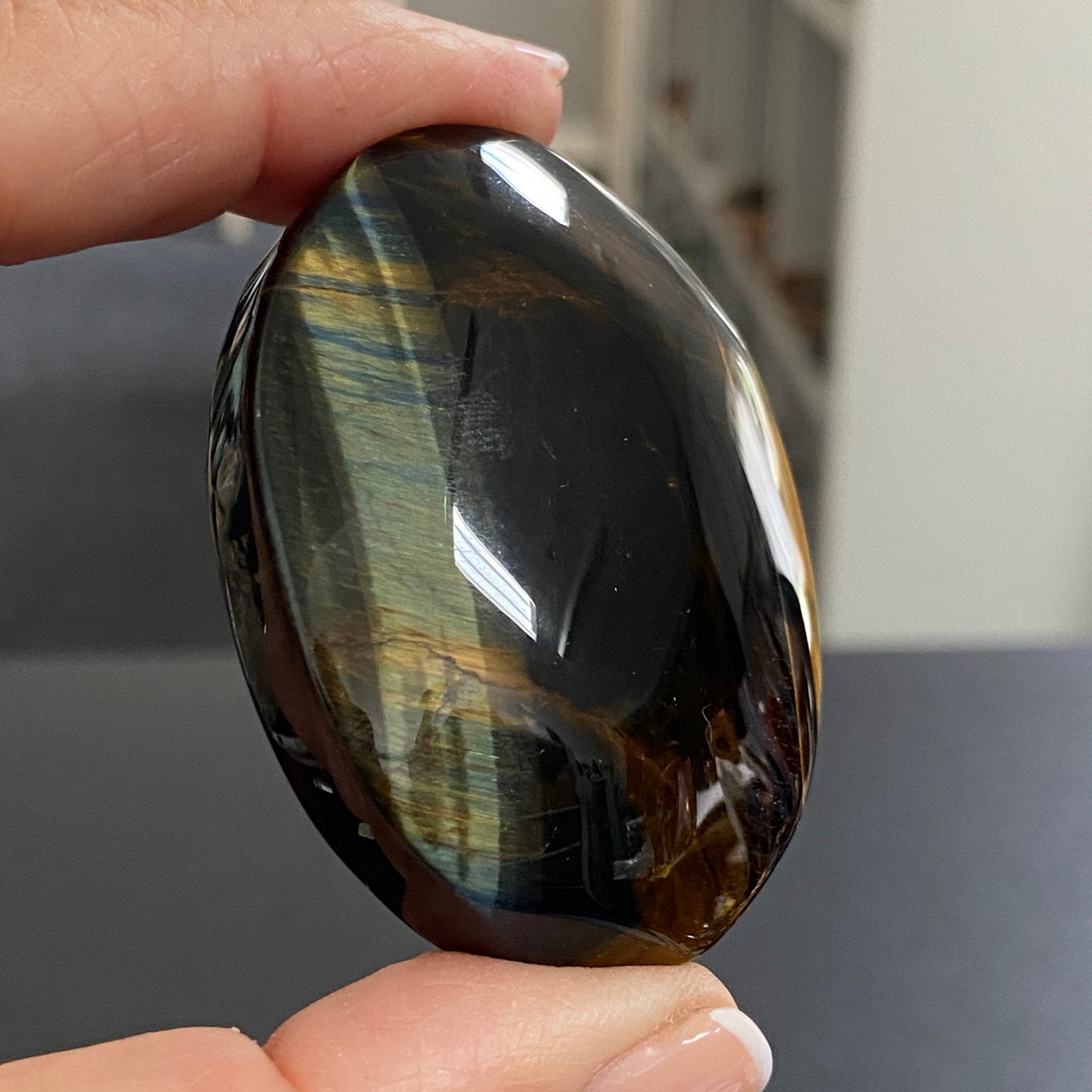 Premium Tigers Eye Palmstone