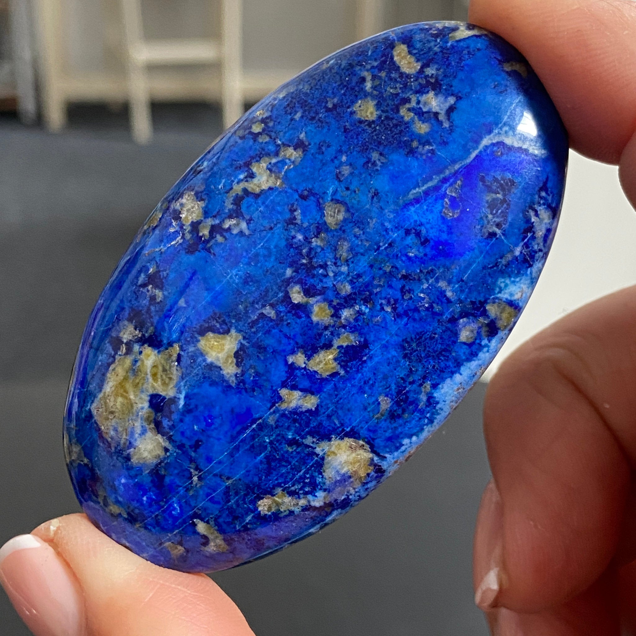 Lapis Lazuli Palmstone – Mine 4 - Afghanistan