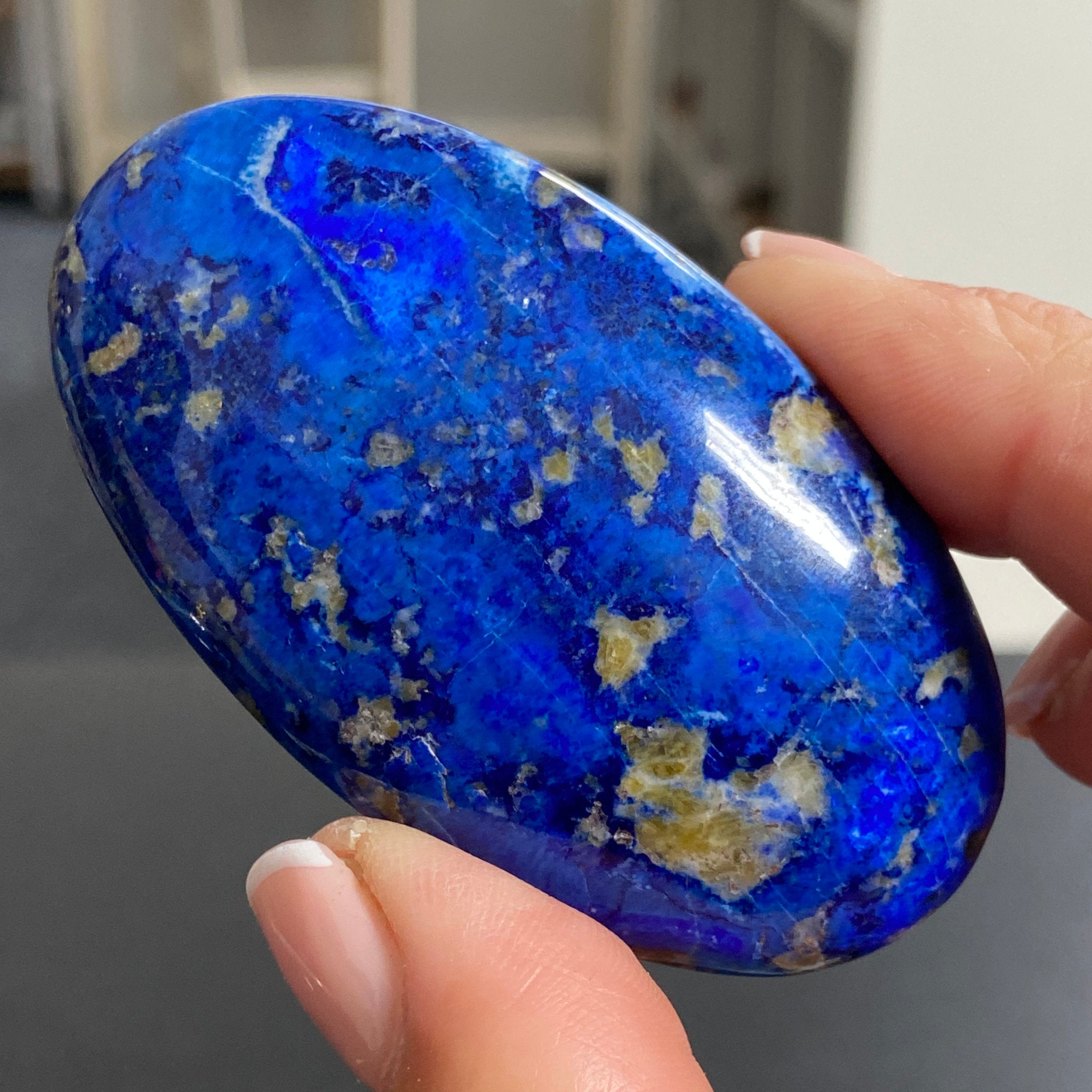 Lapis Lazuli Palmstone – Mine 4 - Afghanistan