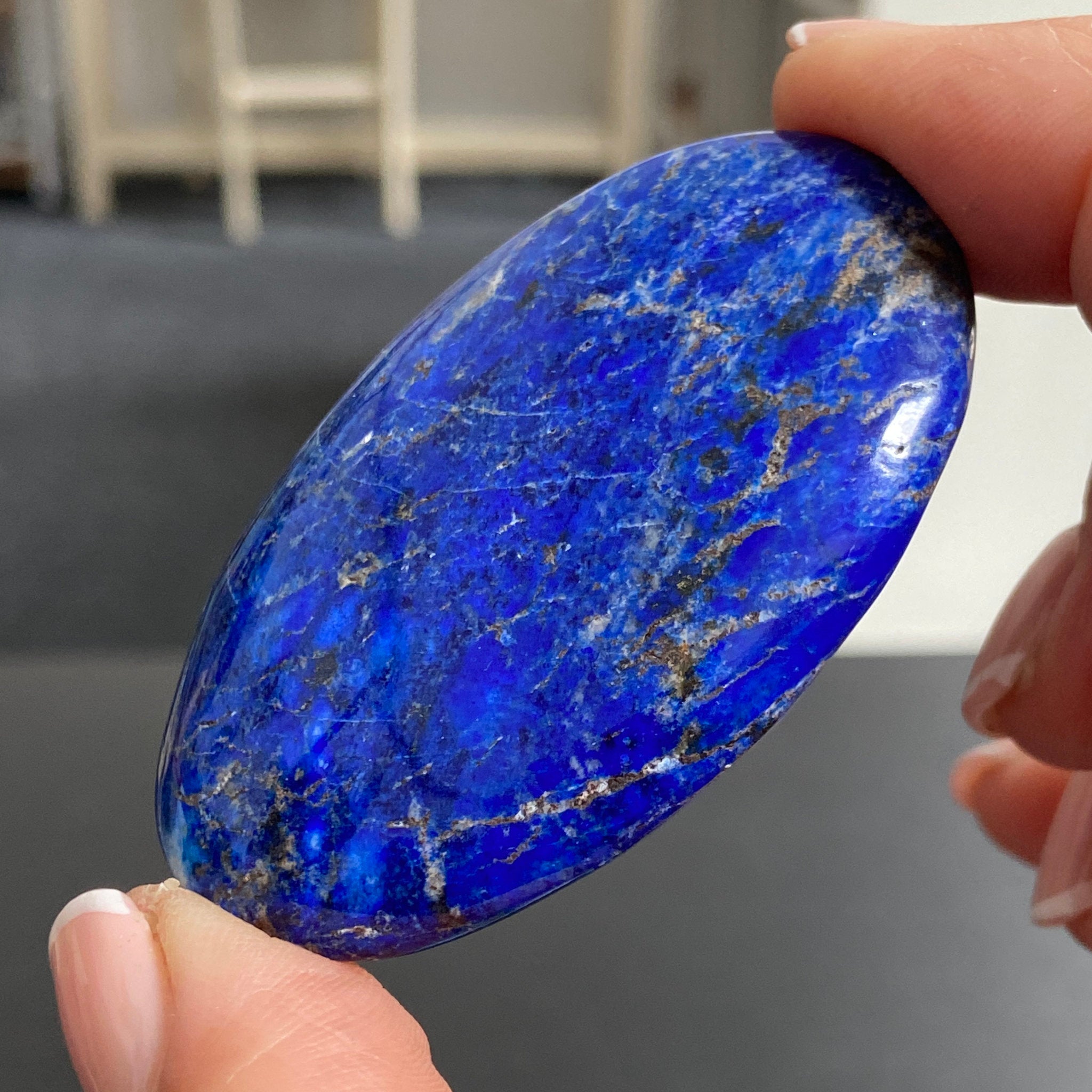 Lapis Lazuli Palmstone – Mine 4 - Afghanistan