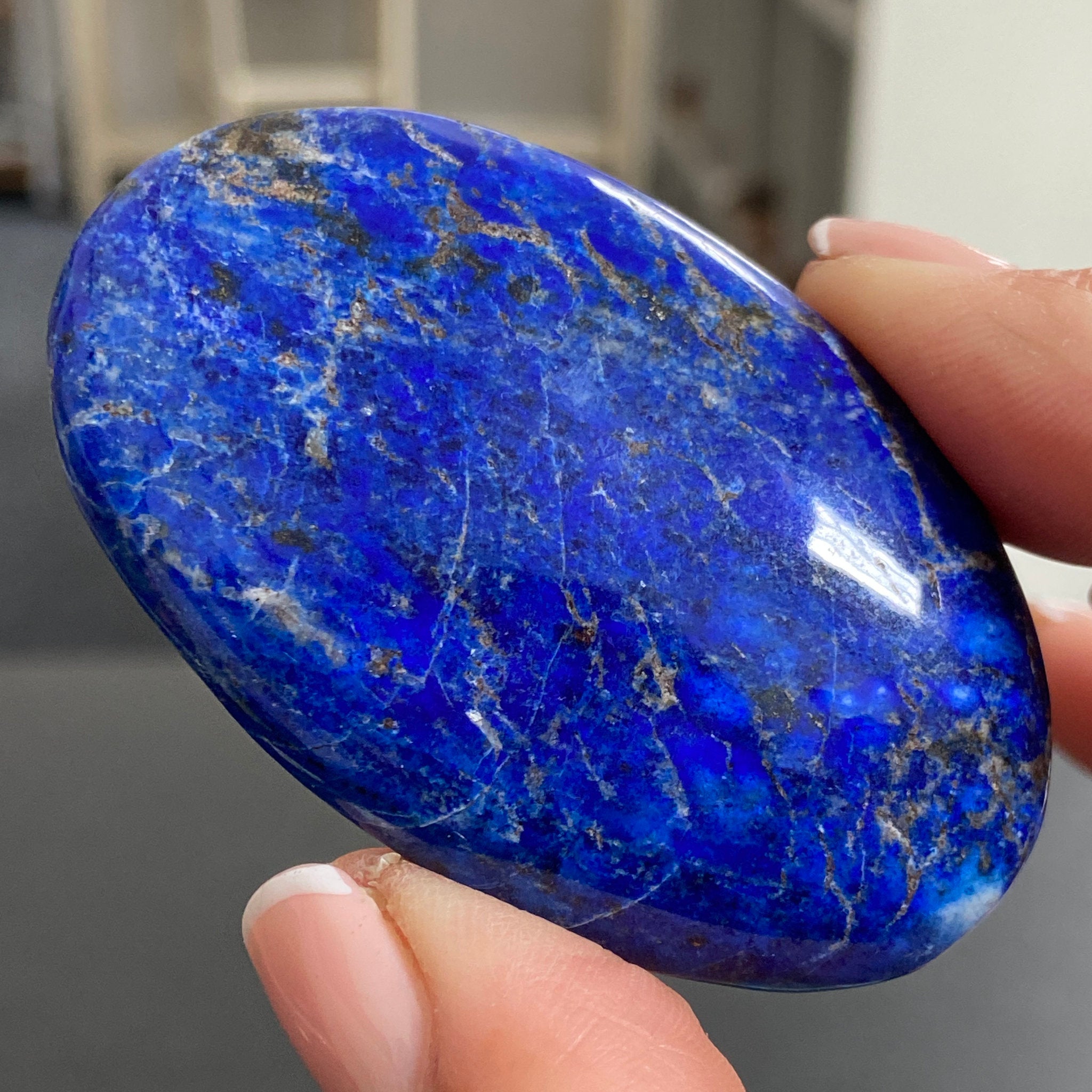 Lapis Lazuli Palmstone – Mine 4 - Afghanistan