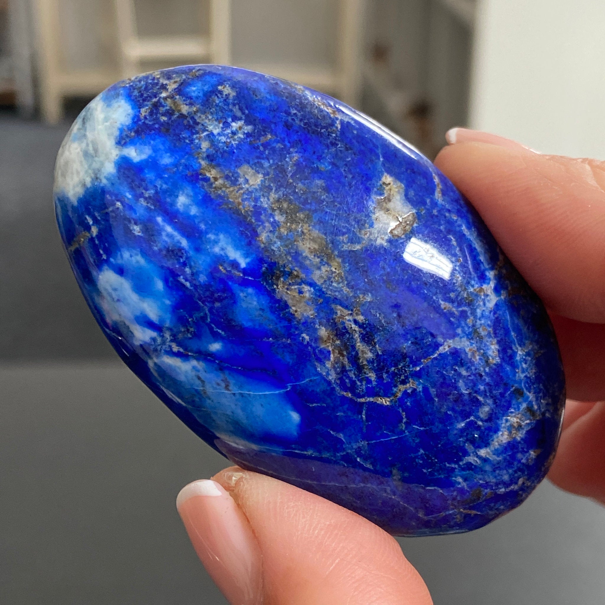 Lapis Lazuli Palmstone – Mine 4 - Afghanistan