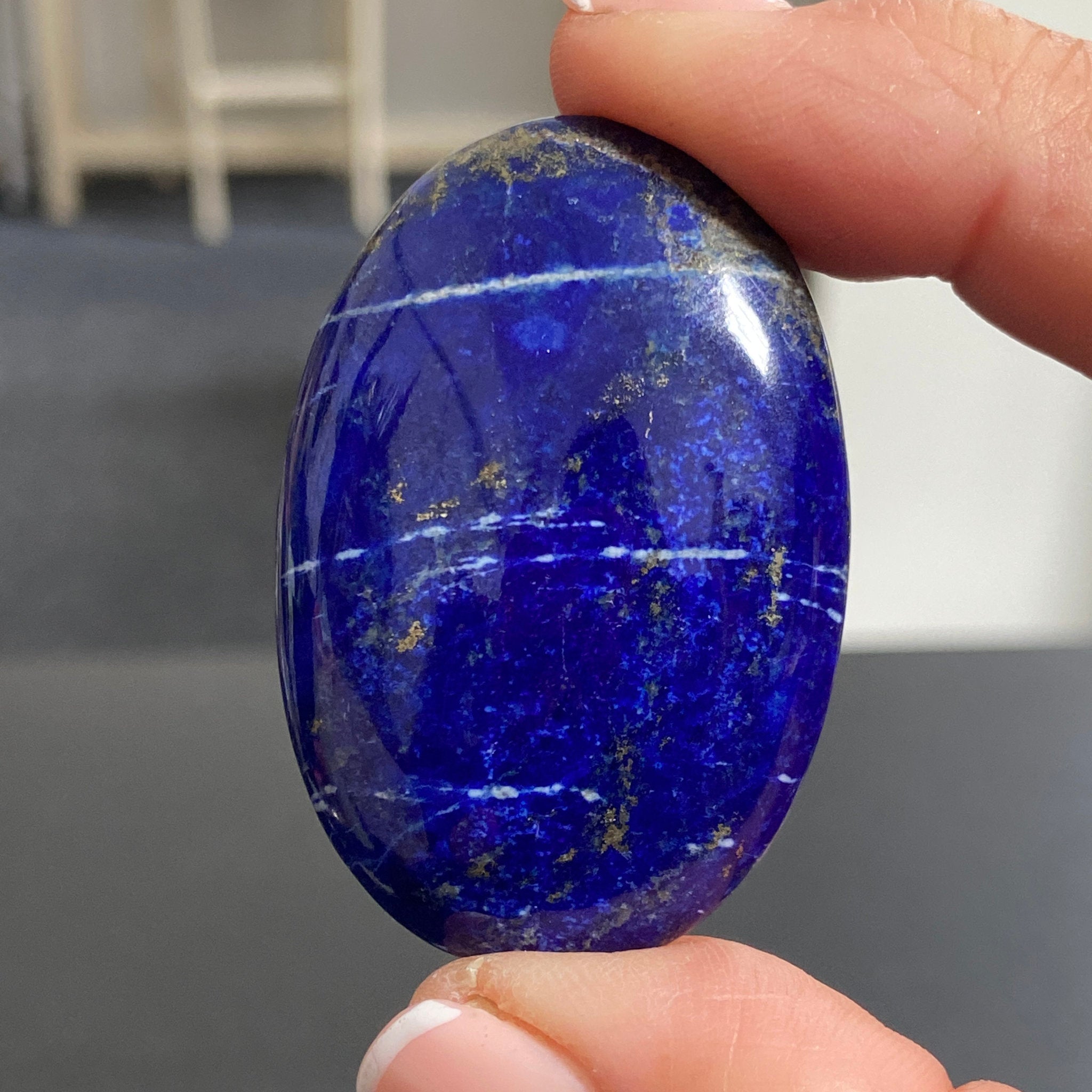 Lapis Lazuli Palmstone – Mine 4 - Afghanistan