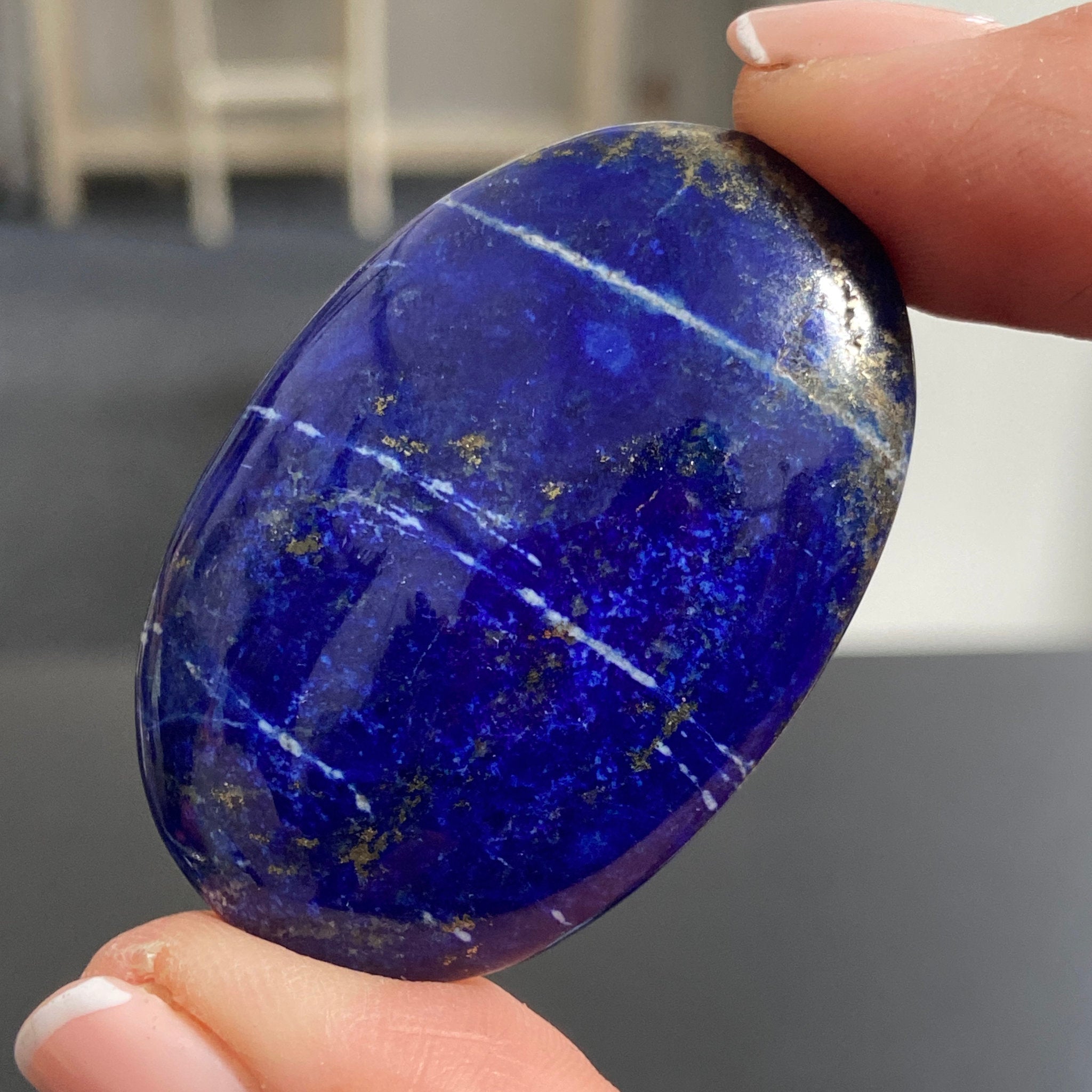 Lapis Lazuli Palmstone – Mine 4 - Afghanistan