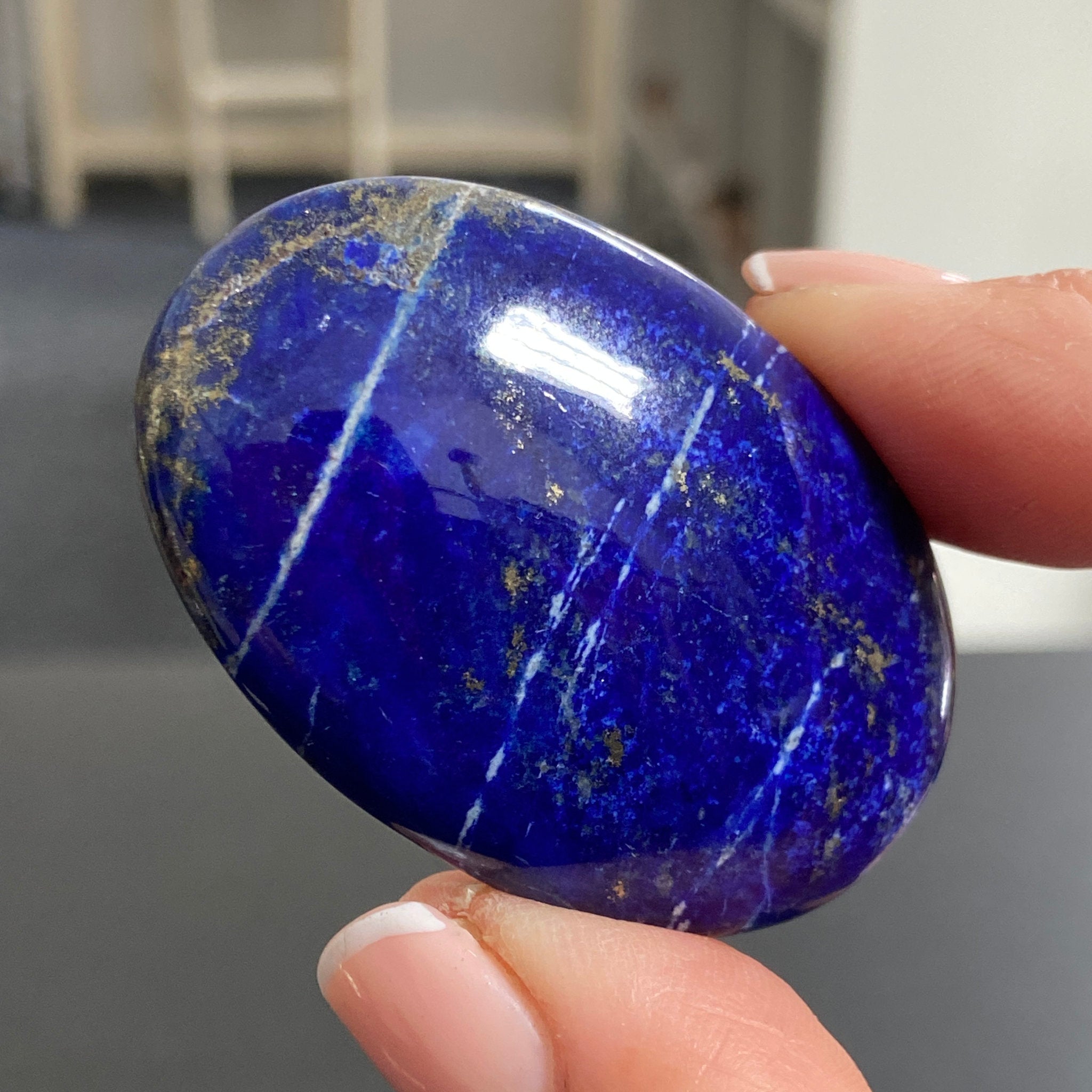 Lapis Lazuli Palmstone – Mine 4 - Afghanistan