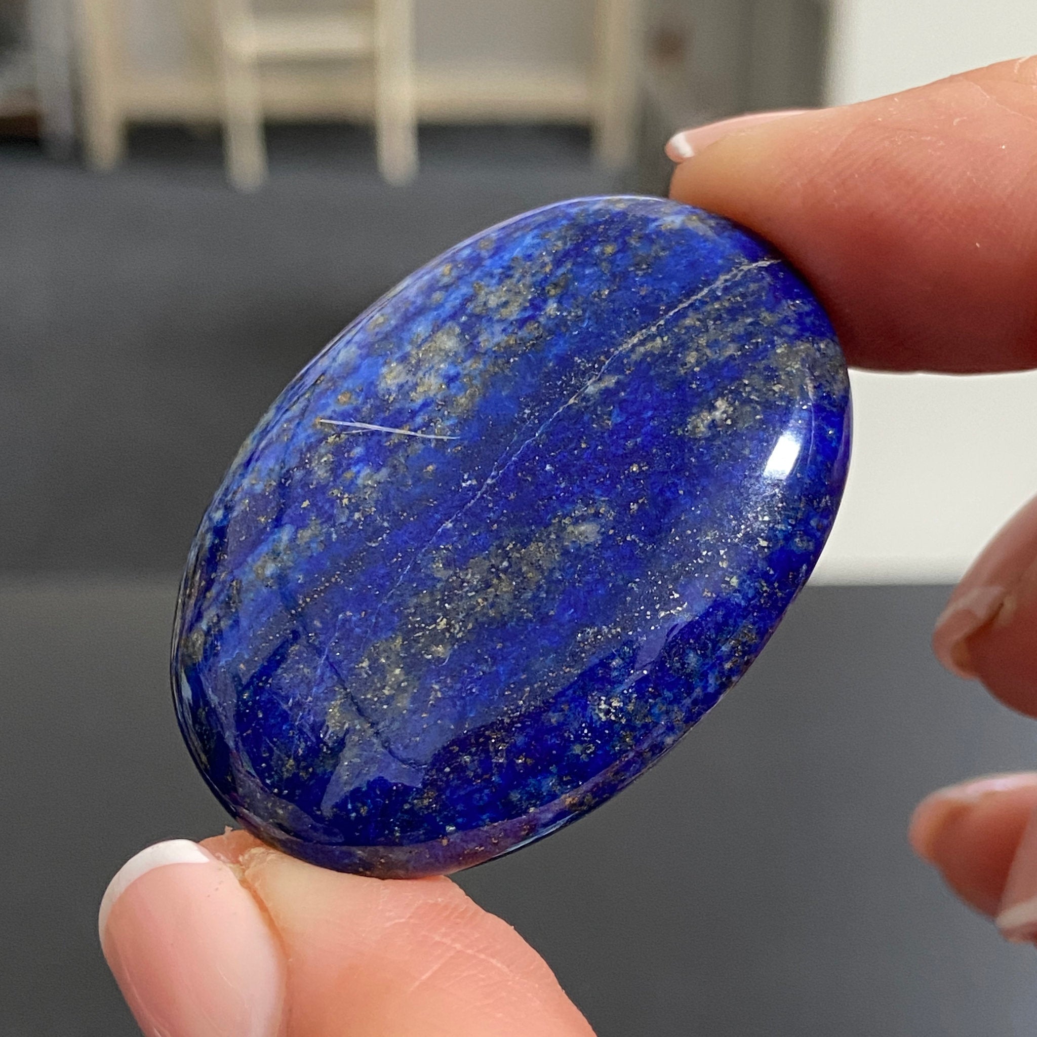 Lapis Lazuli Palmstone – Mine 4 - Afghanistan