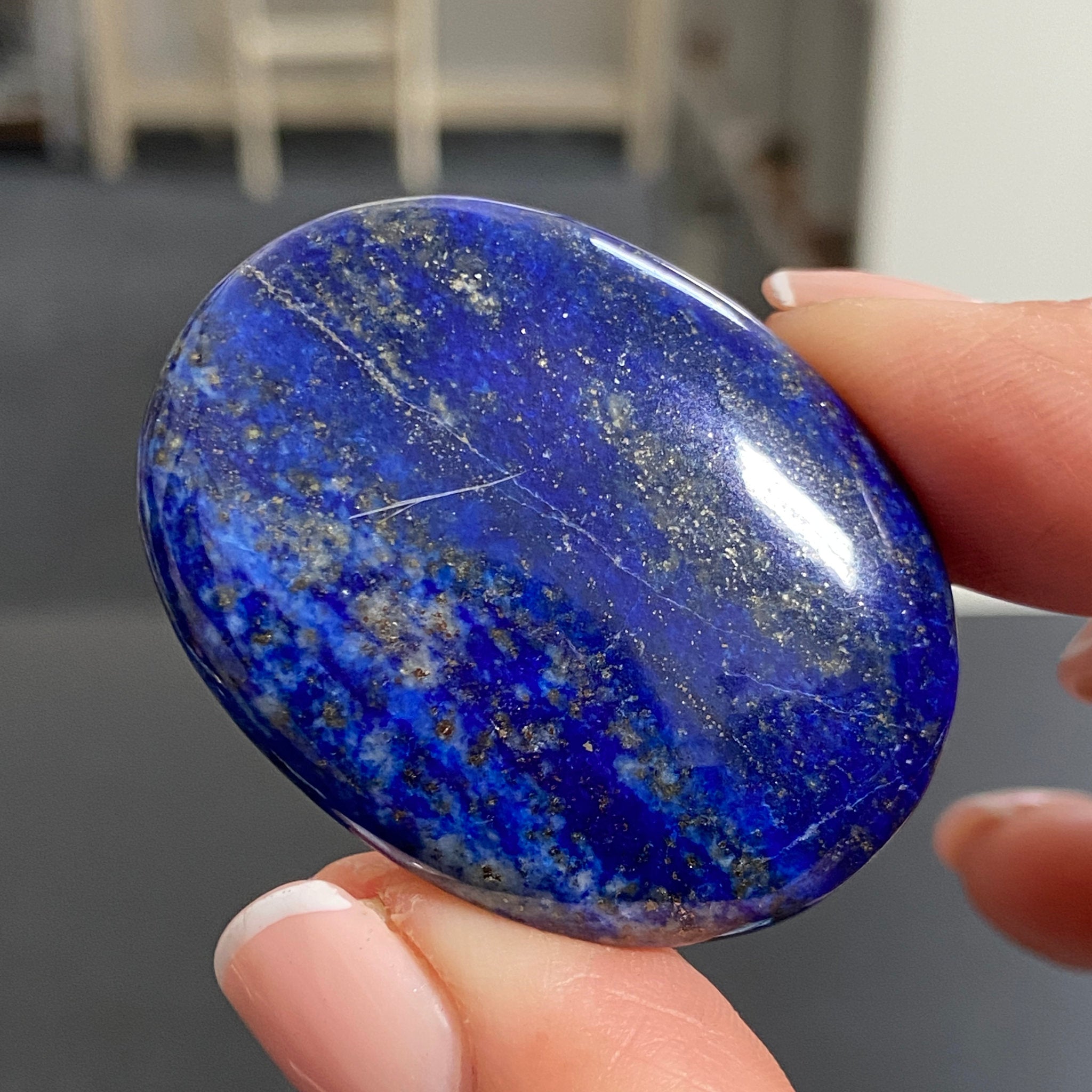 Lapis Lazuli Palmstone – Mine 4 - Afghanistan
