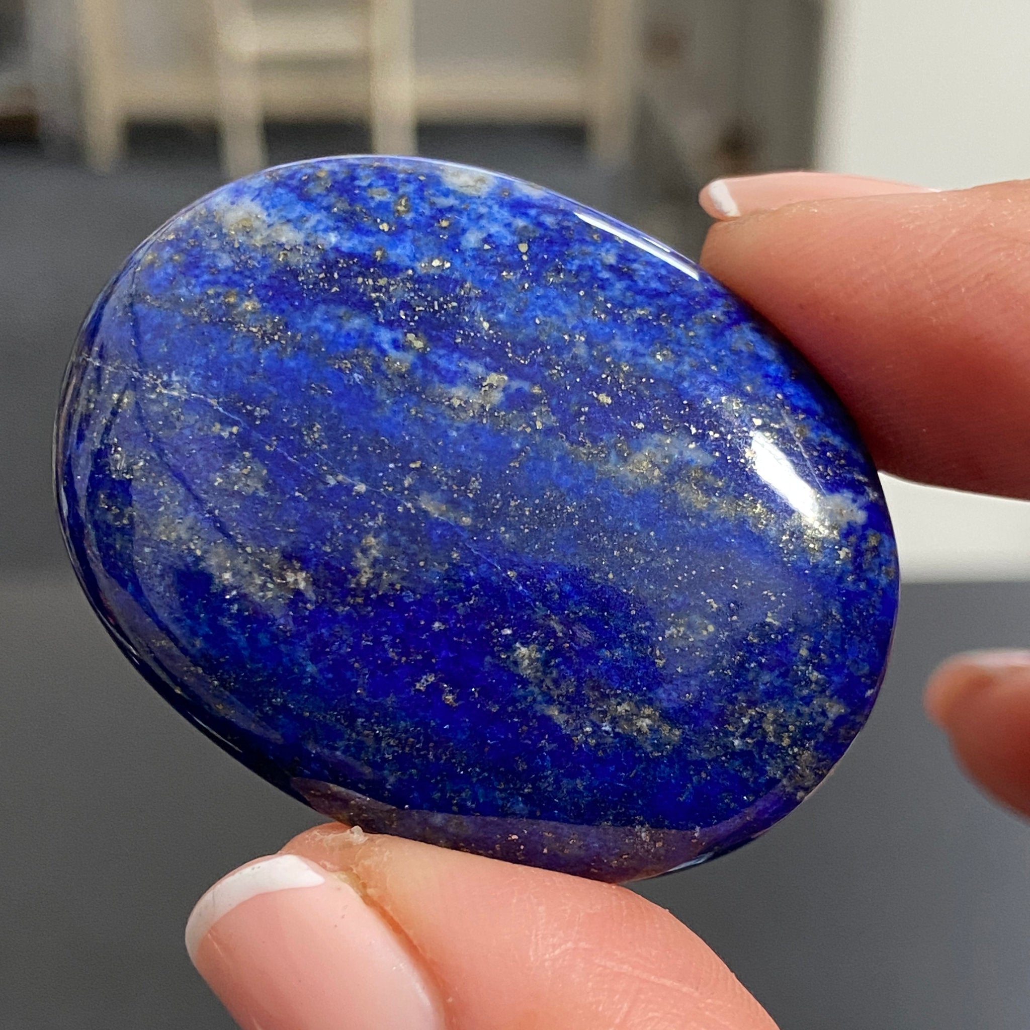 Lapis Lazuli Palmstone – Mine 4 - Afghanistan