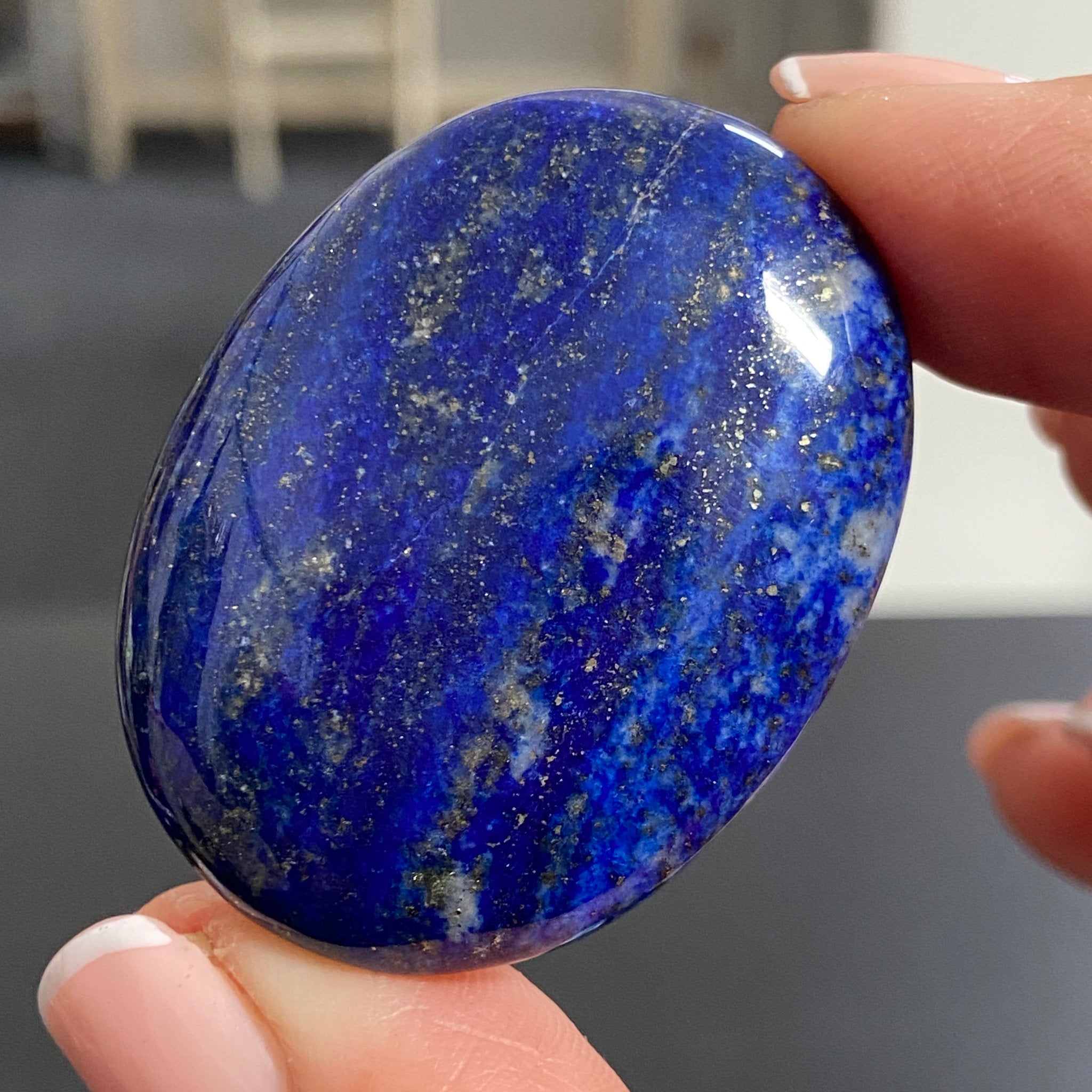 Lapis Lazuli Palmstone – Mine 4 - Afghanistan