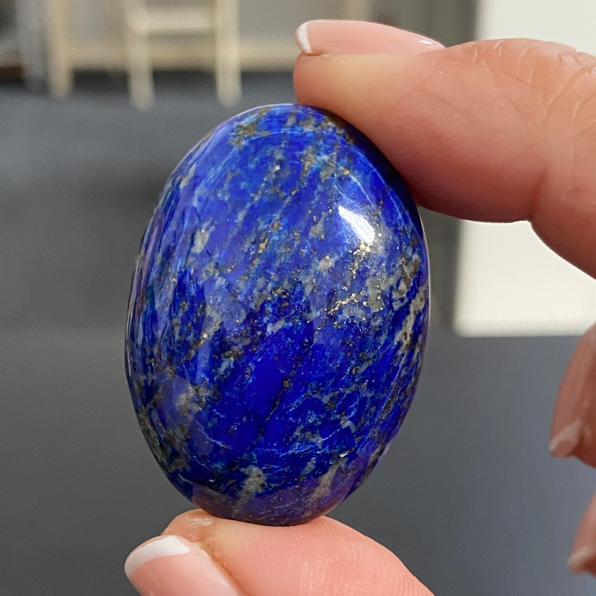 Lapis Lazuli Palmstone – Mine 4 - Afghanistan