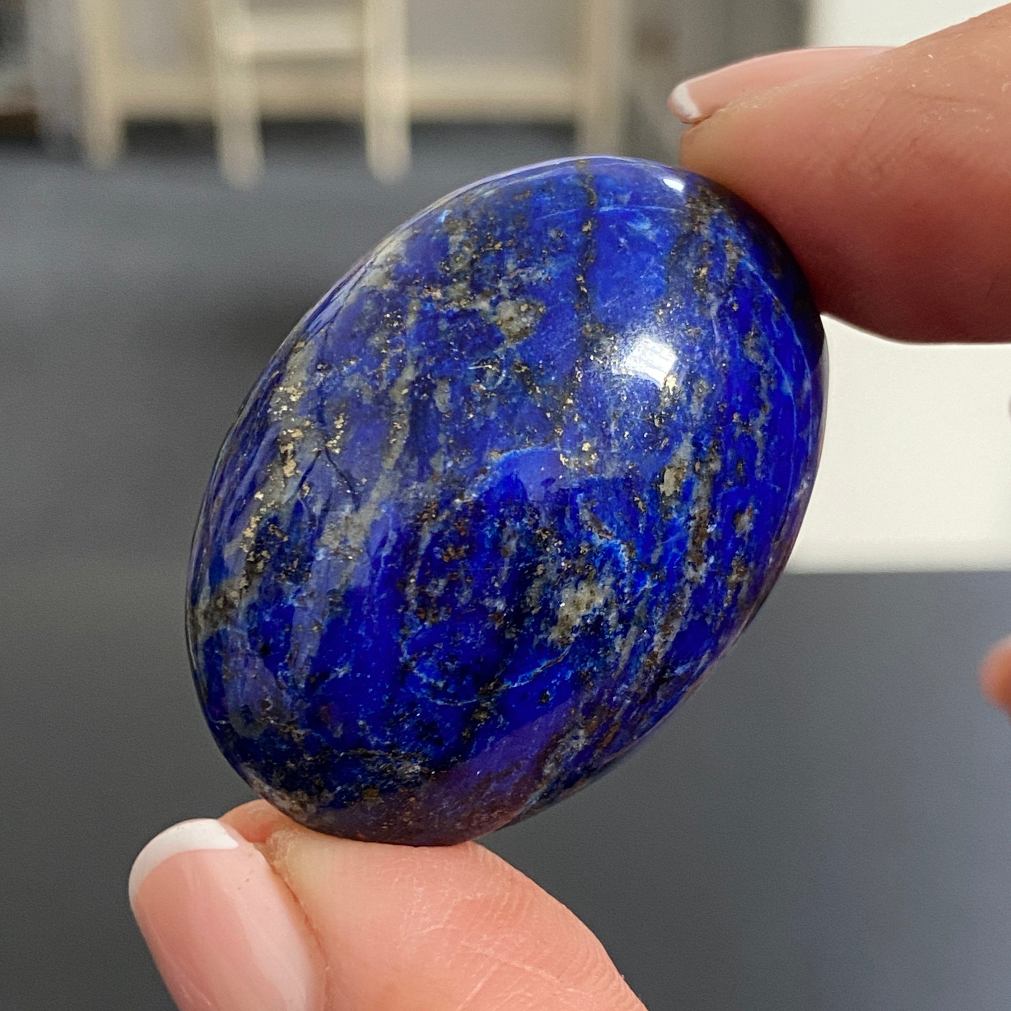 Lapis Lazuli Palmstone – Mine 4 - Afghanistan