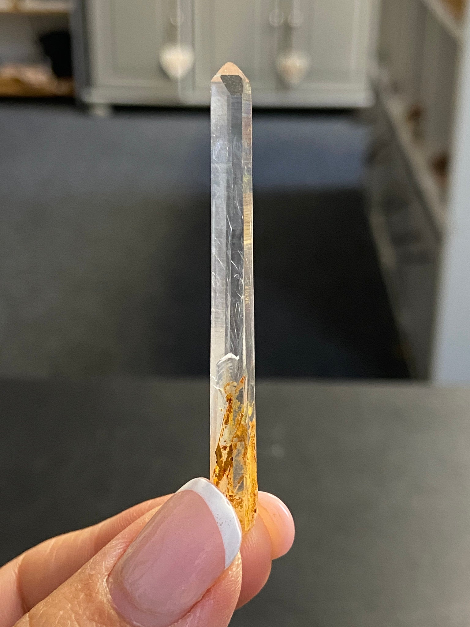 White Rutile Lemurian Light Crystal