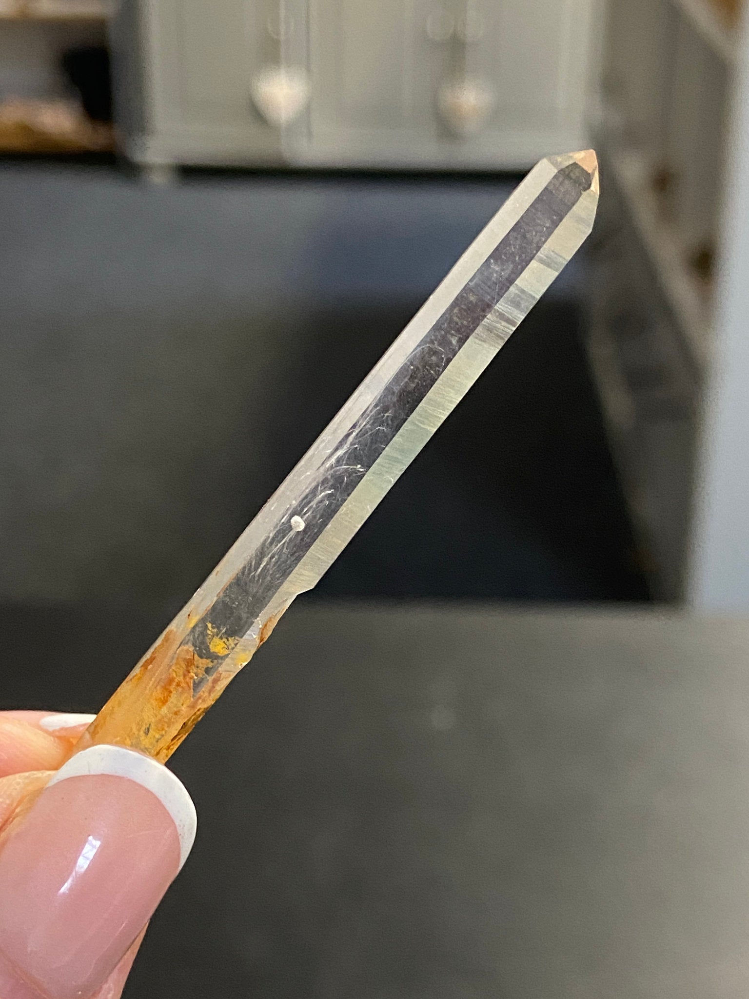 White Rutile Lemurian Light Crystal