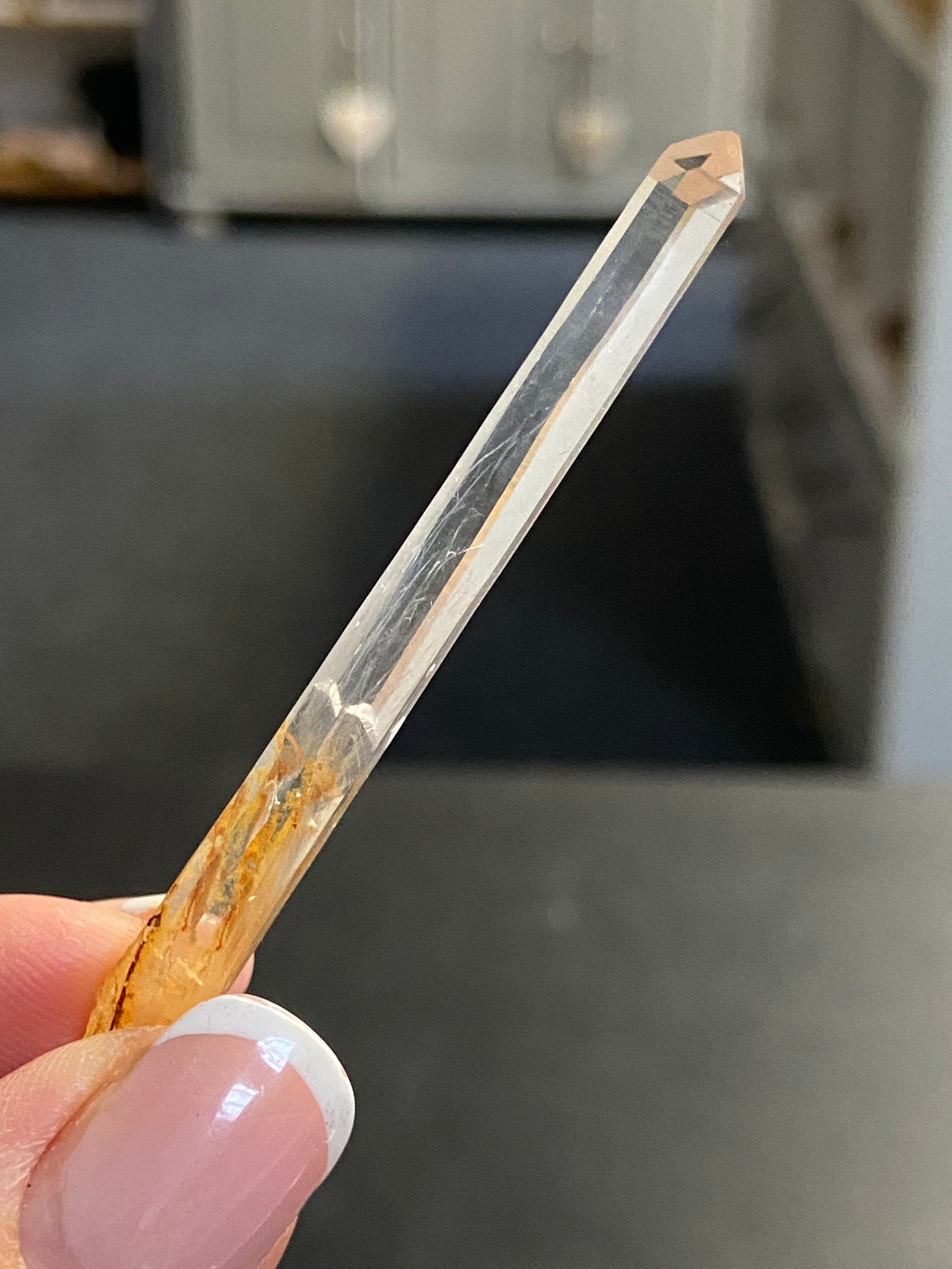 White Rutile Lemurian Light Crystal