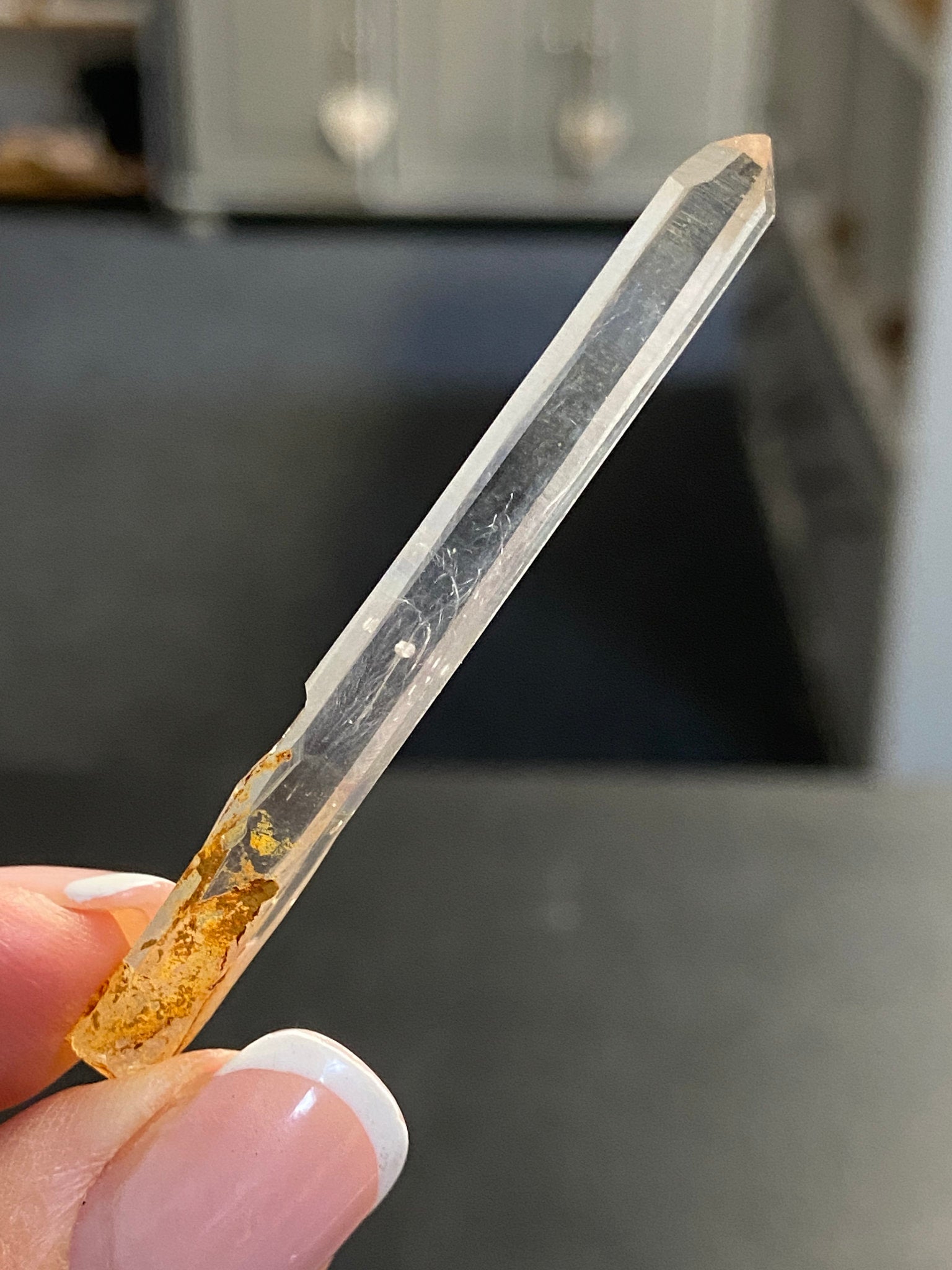 White Rutile Lemurian Light Crystal