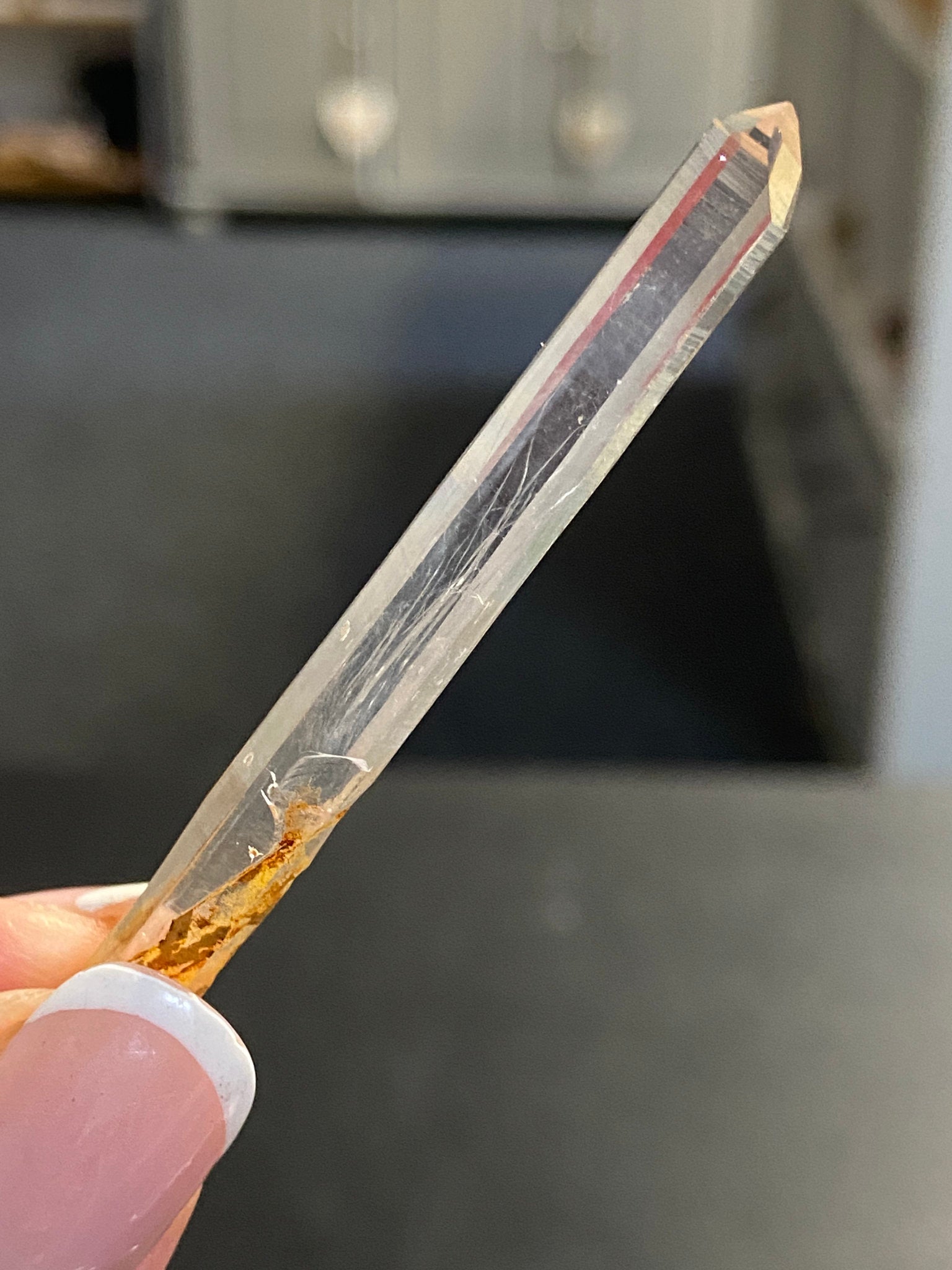 White Rutile Lemurian Light Crystal