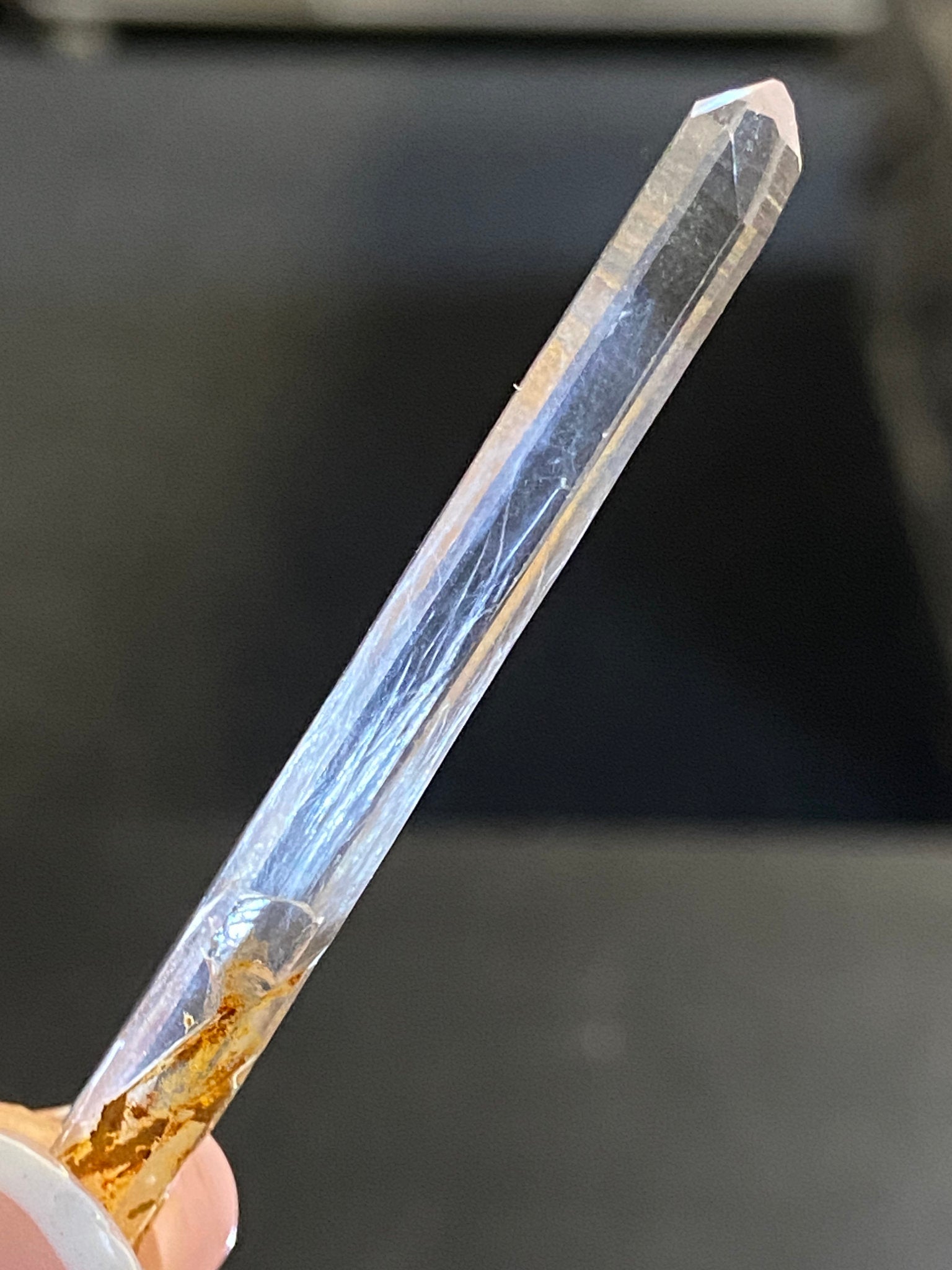 White Rutile Lemurian Light Crystal