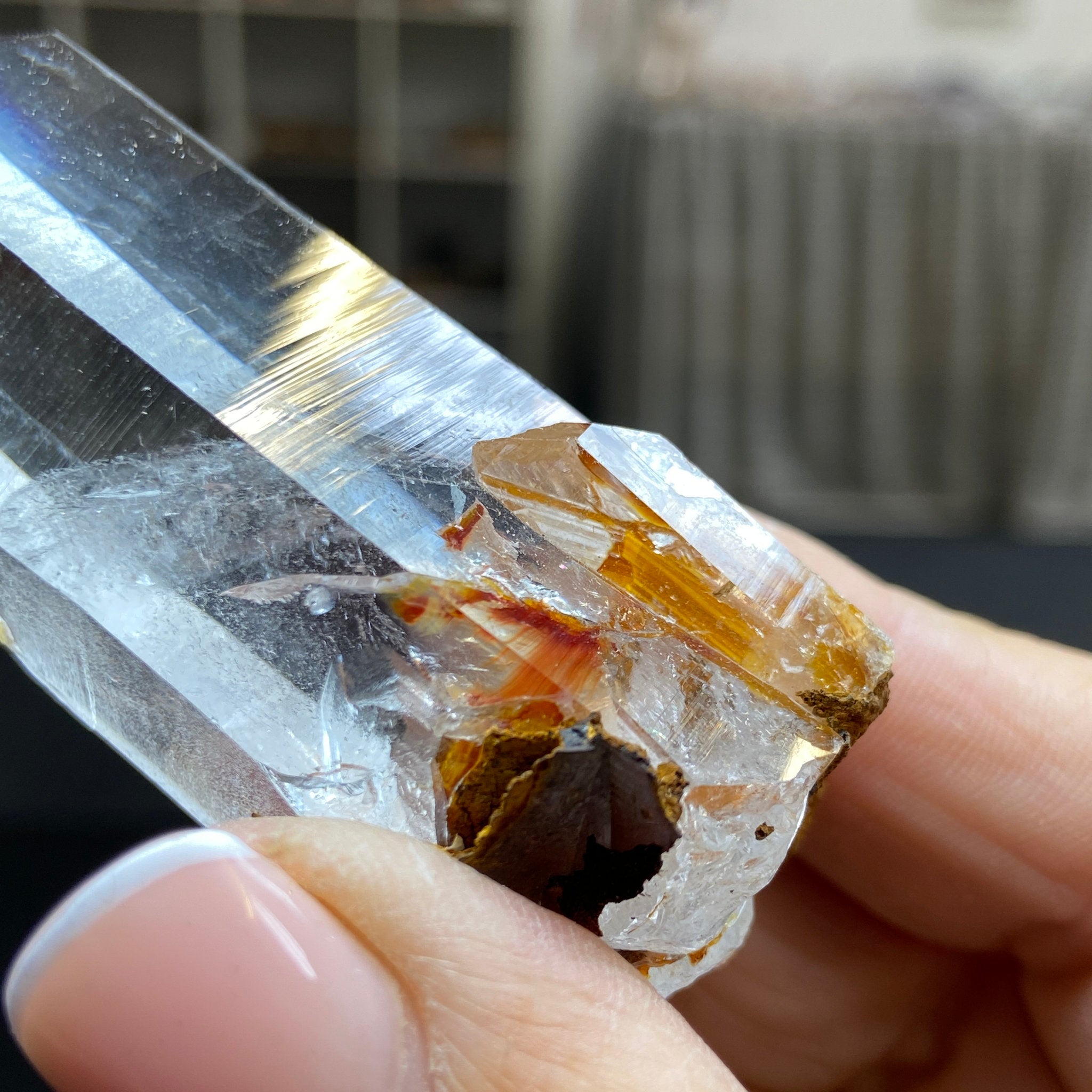 Phoenix Fire Lemurian Light Crystal - Record Keeper