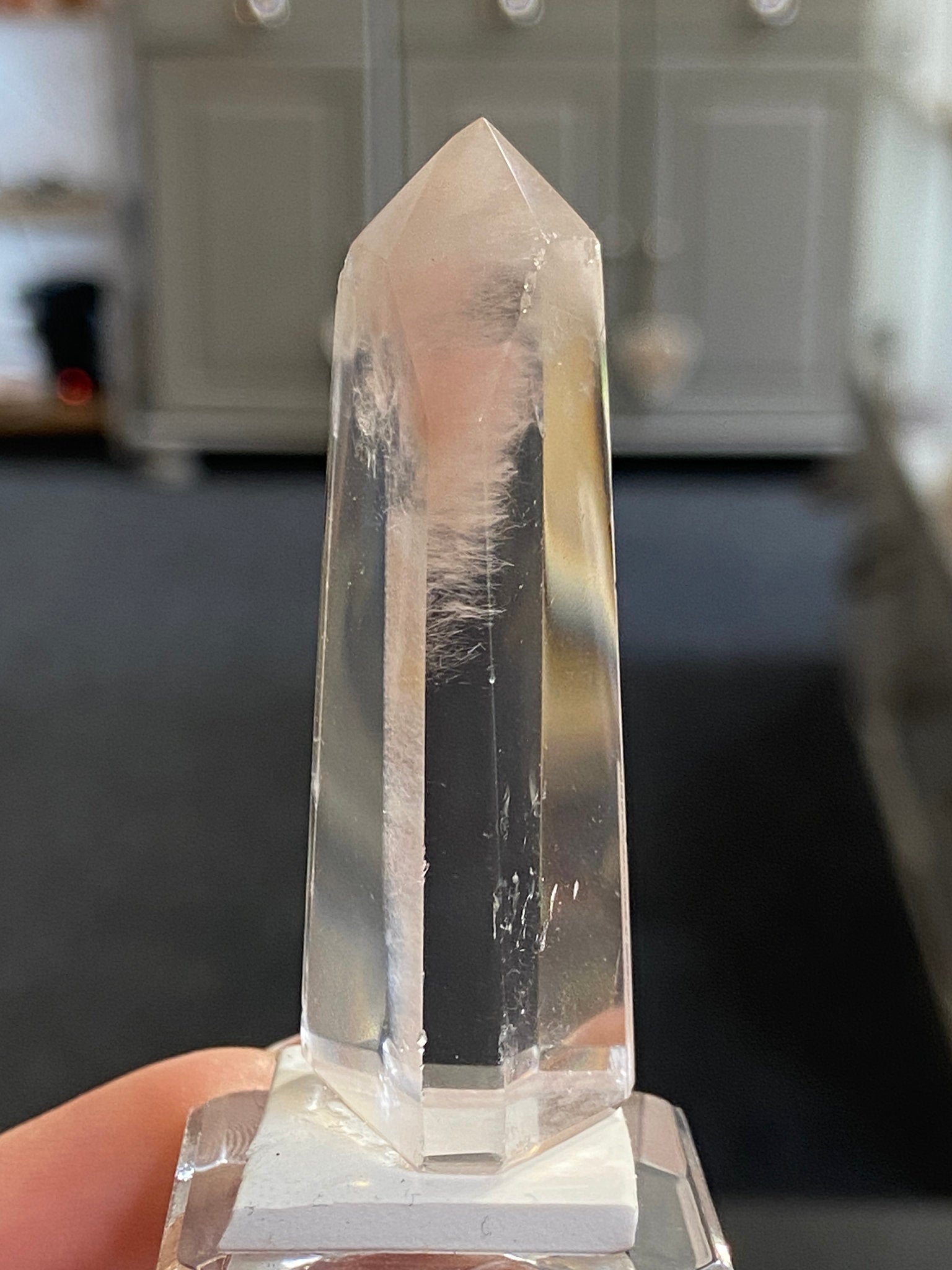 Madagascan Quartz Tower – Isis Goddess with Orange Chalcedony