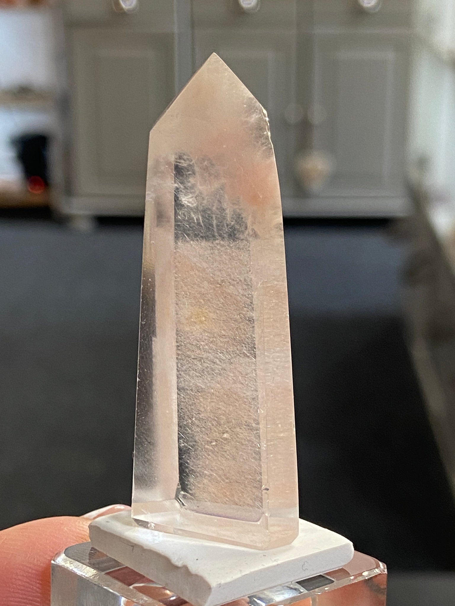 Madagascan Quartz Tower – Isis Goddess with Orange Chalcedony