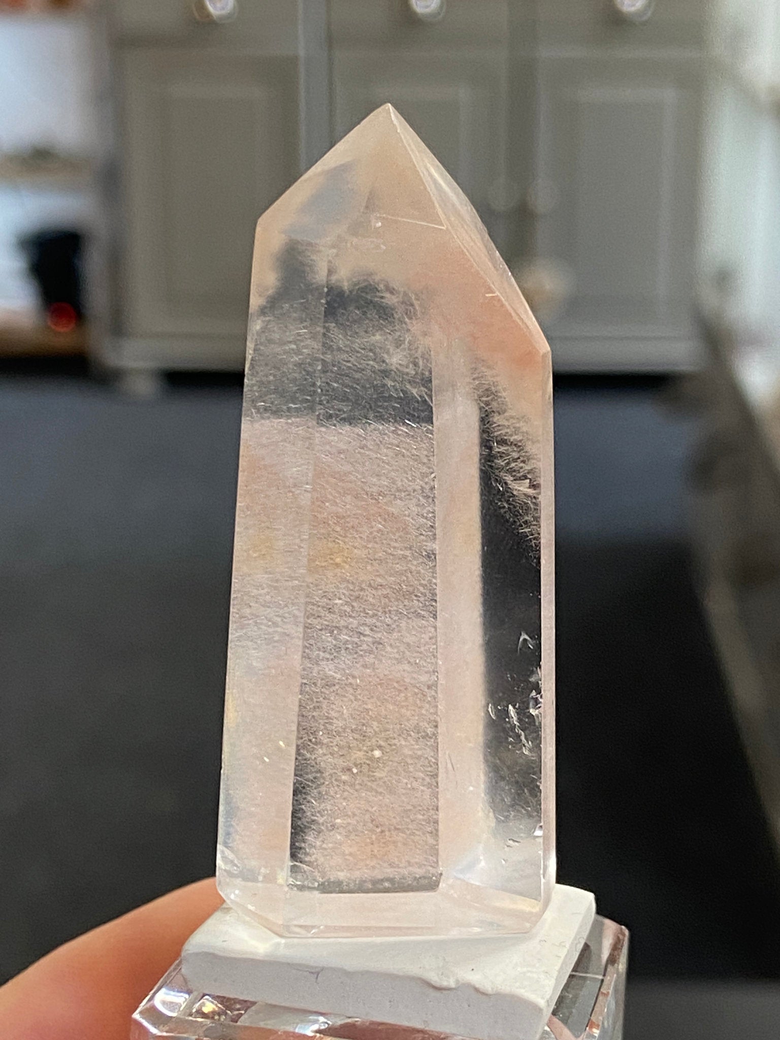 Madagascan Quartz Tower – Isis Goddess with Orange Chalcedony
