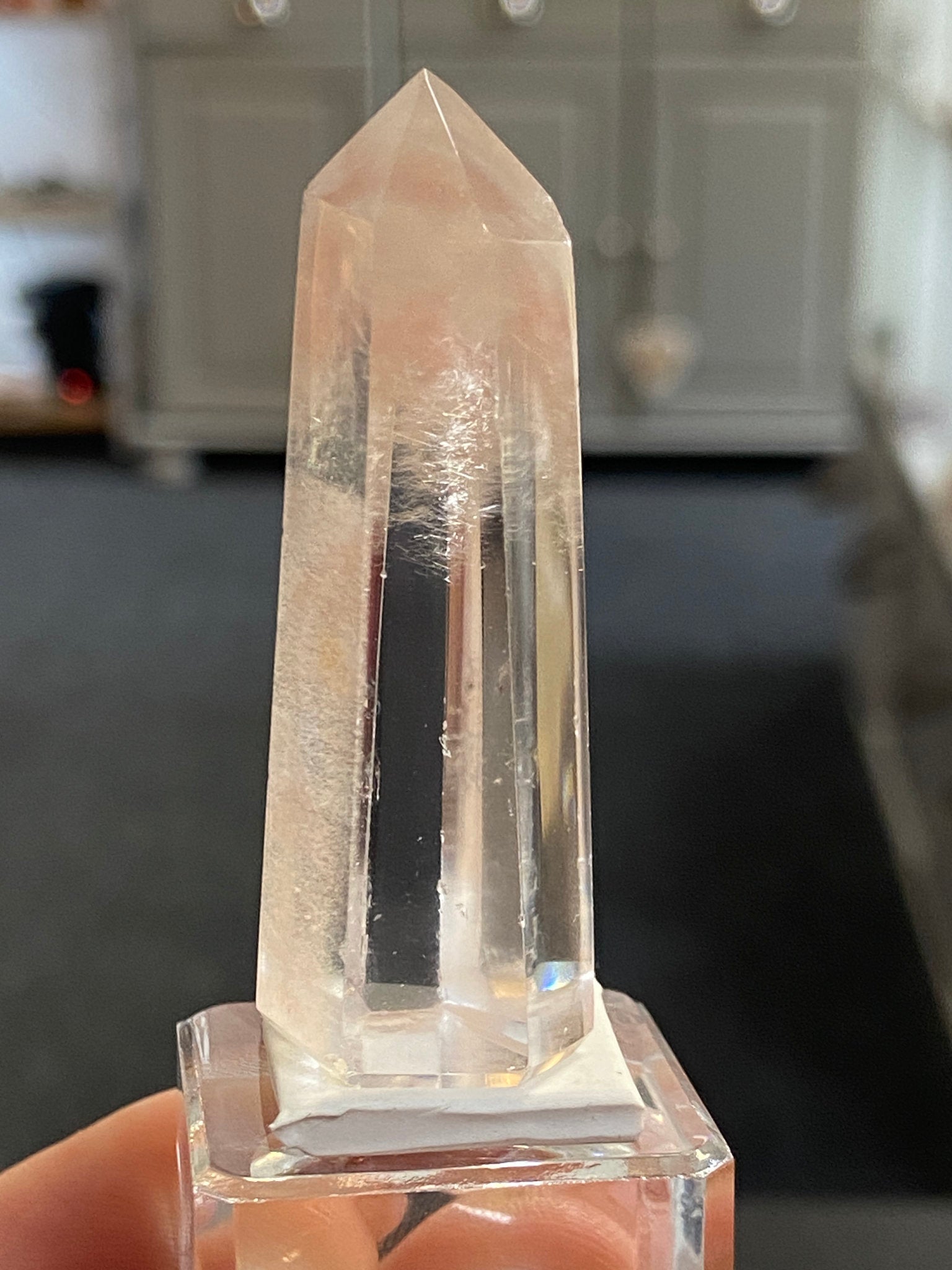 Madagascan Quartz Tower – Isis Goddess with Orange Chalcedony