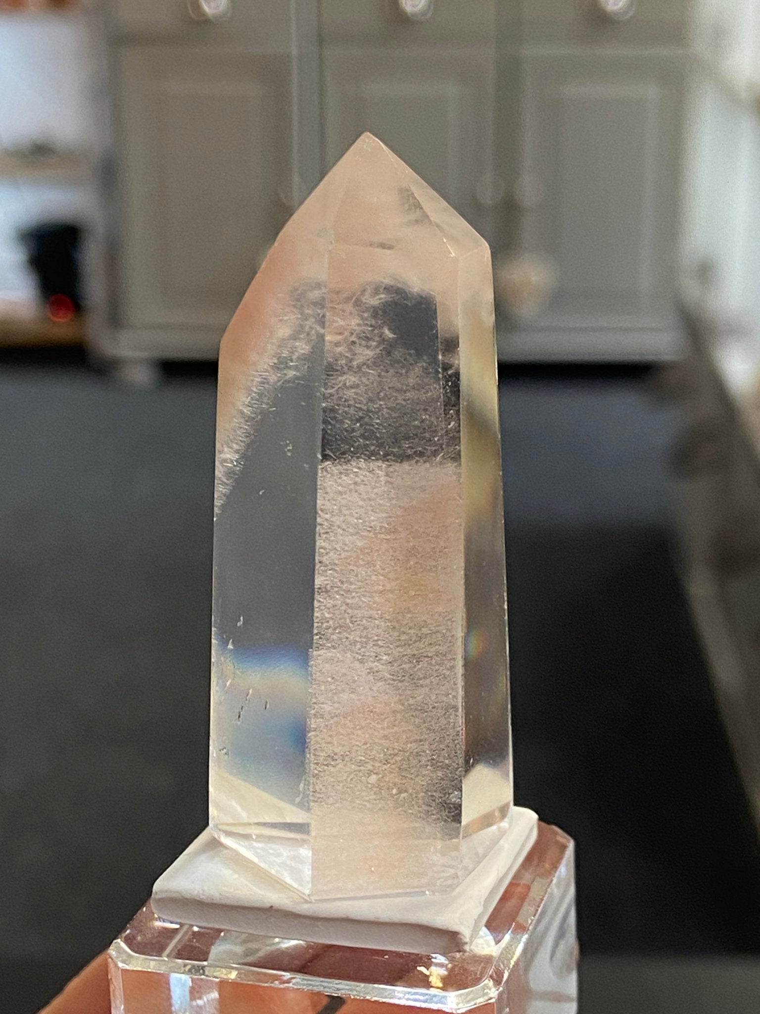 Madagascan Quartz Tower – Isis Goddess with Orange Chalcedony