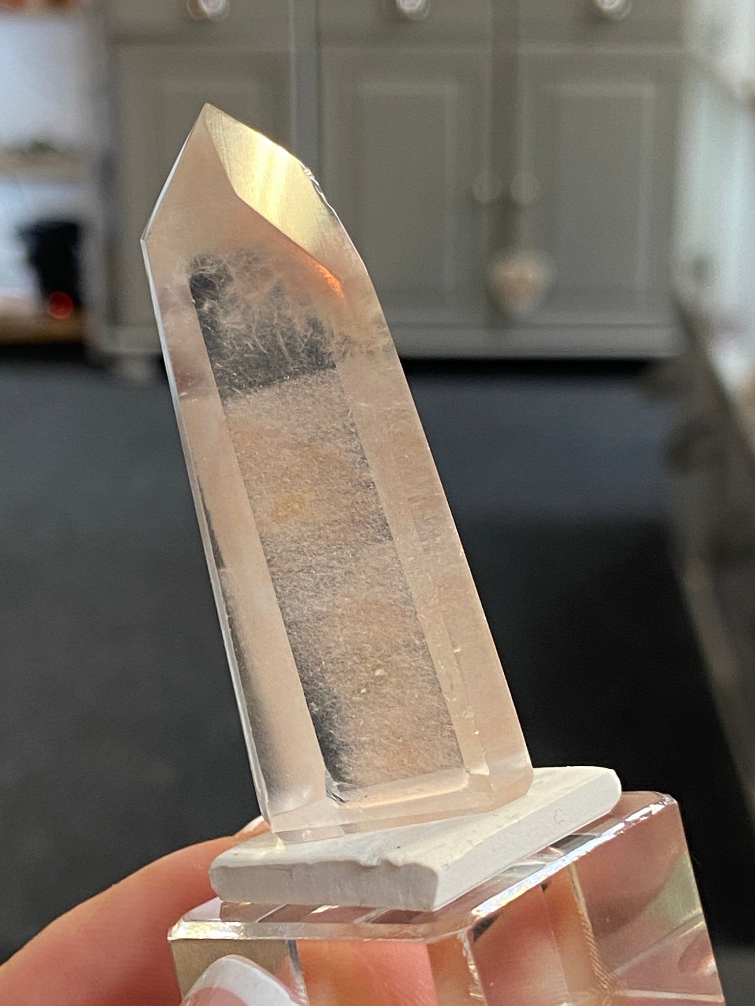 Madagascan Quartz Tower – Isis Goddess with Orange Chalcedony