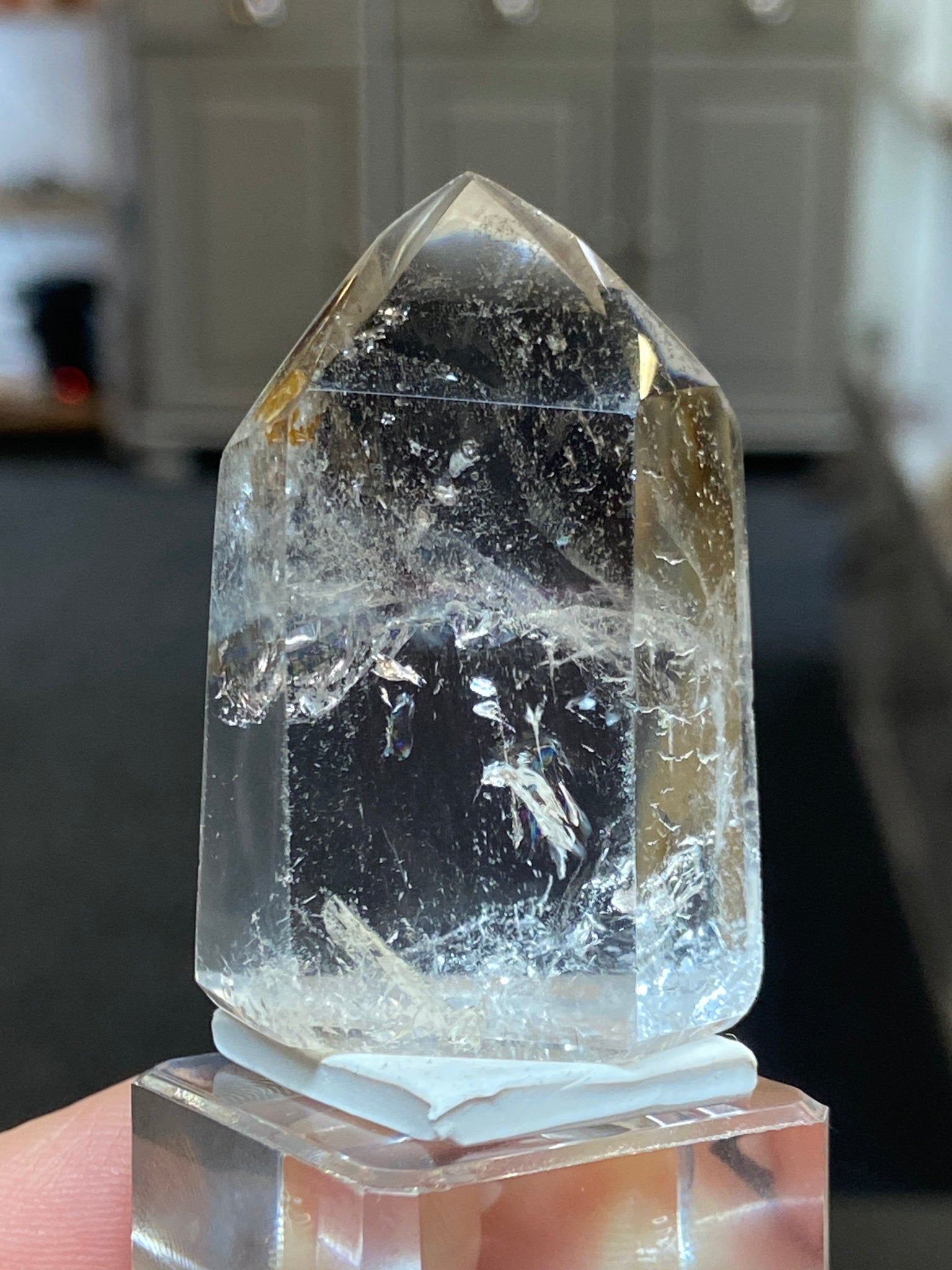 Madagascan Quartz Tower – Smoky with Rainbows