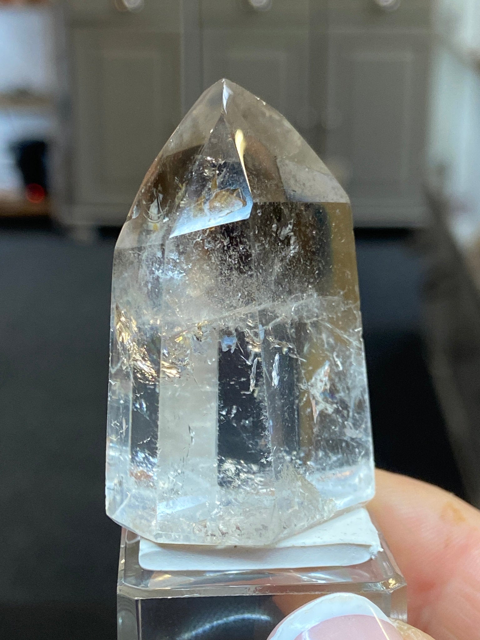 Madagascan Quartz Tower – Smoky with Rainbows