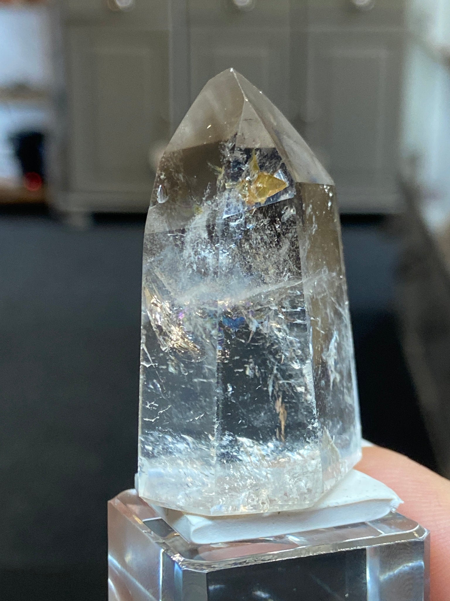 Madagascan Quartz Tower – Smoky with Rainbows