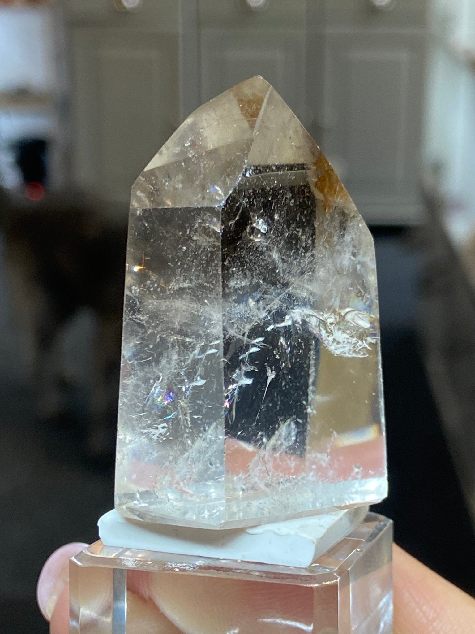 Madagascan Quartz Tower – Smoky with Rainbows