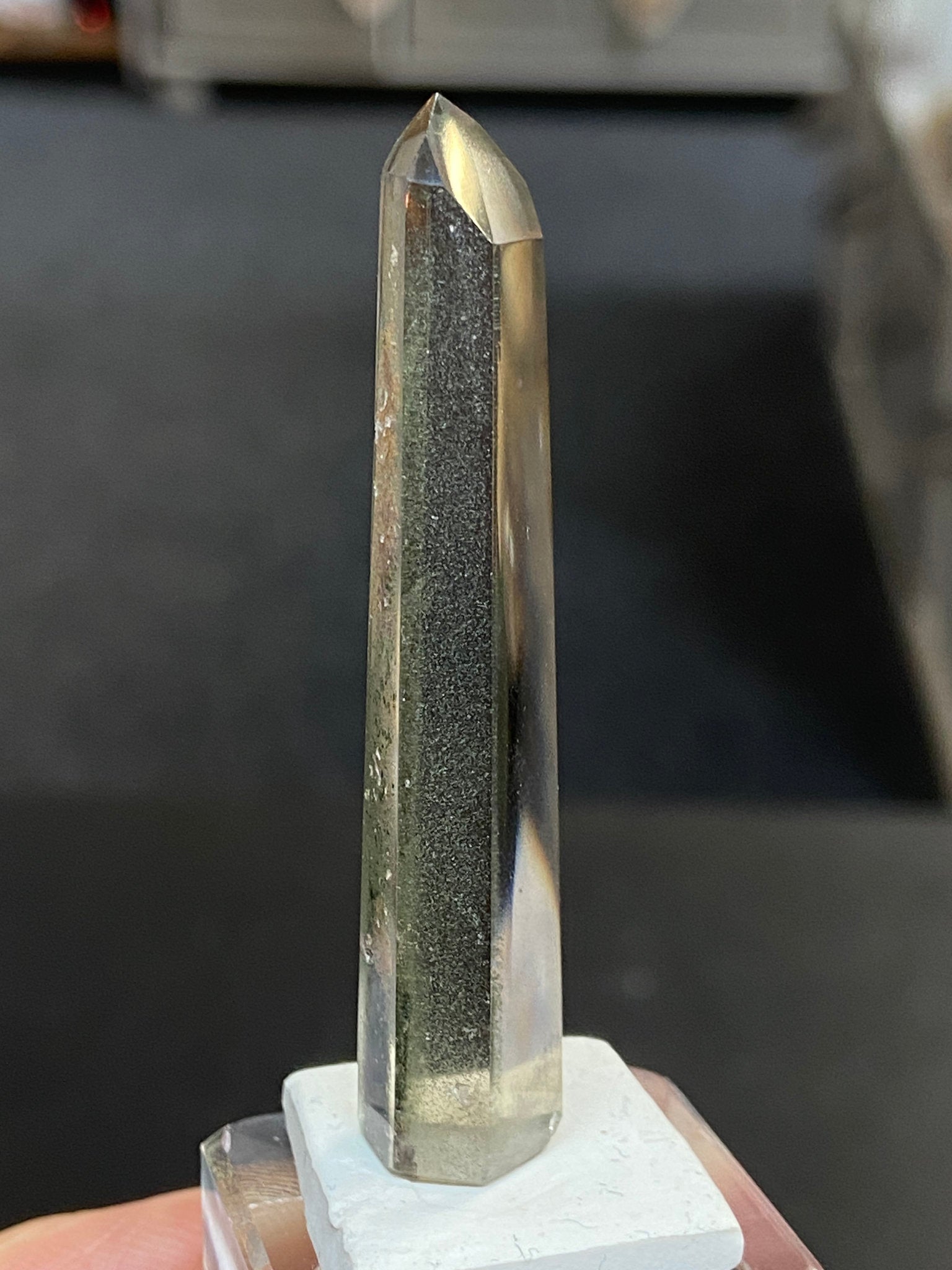 Madagascan Quartz Tower – Smoky with Chlorite