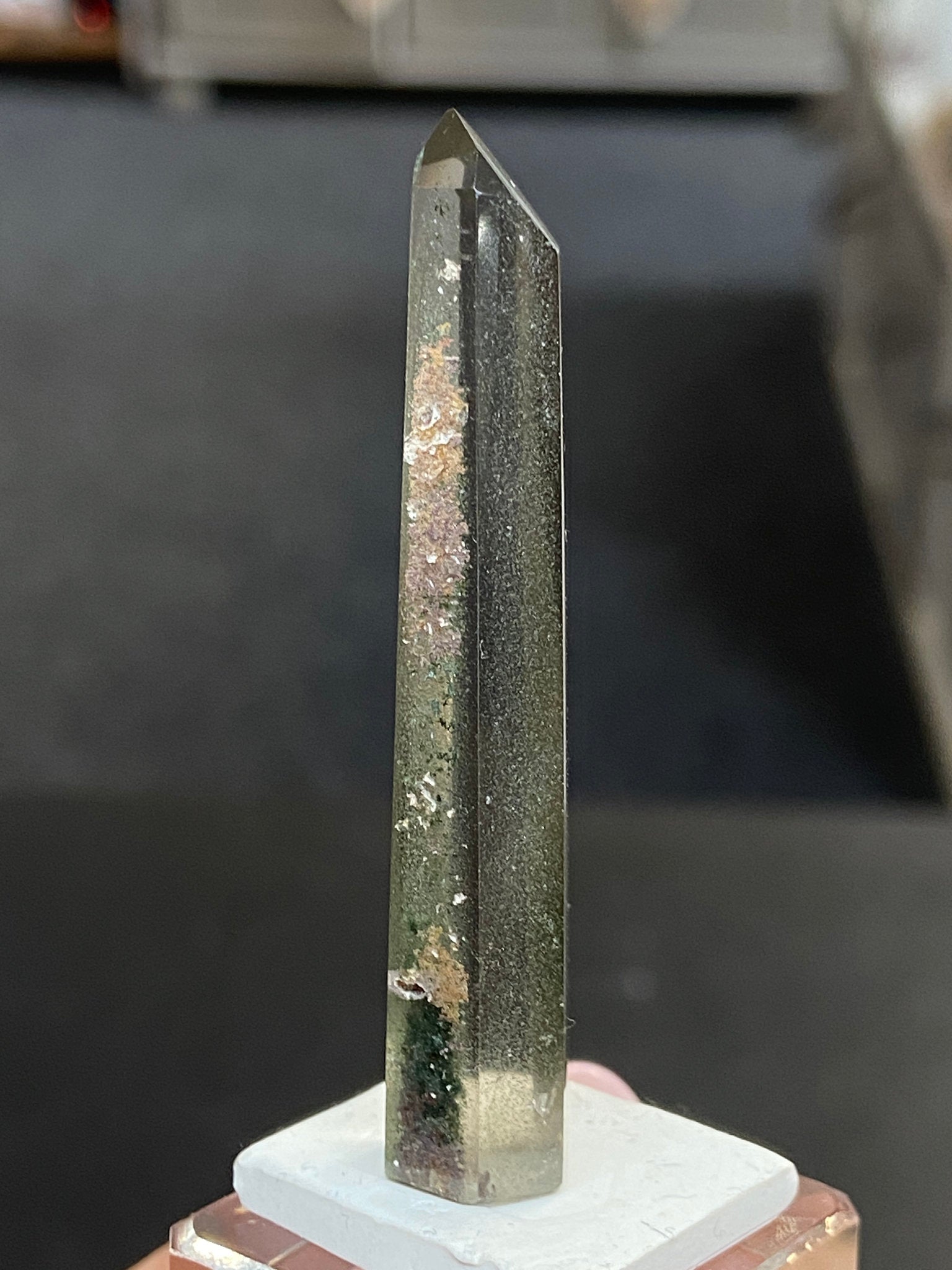 Madagascan Quartz Tower – Smoky with Chlorite
